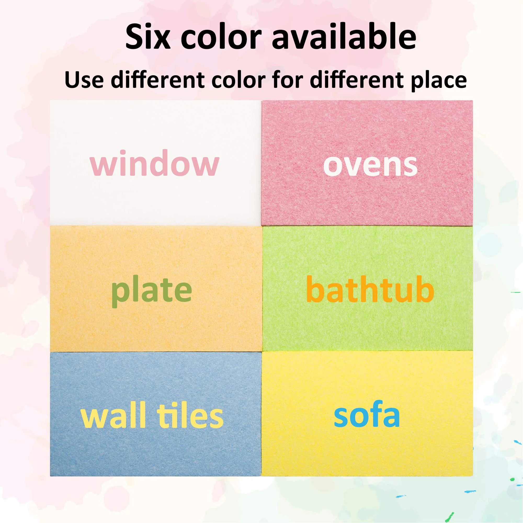 ARCLIBER Cleaning Sponge,Kitchen Sponges Pack,Non-Scratch Cellulose Sponge for Bathroom,Cars,Colorful Compressed Sponge (36 Pack) - Image 7