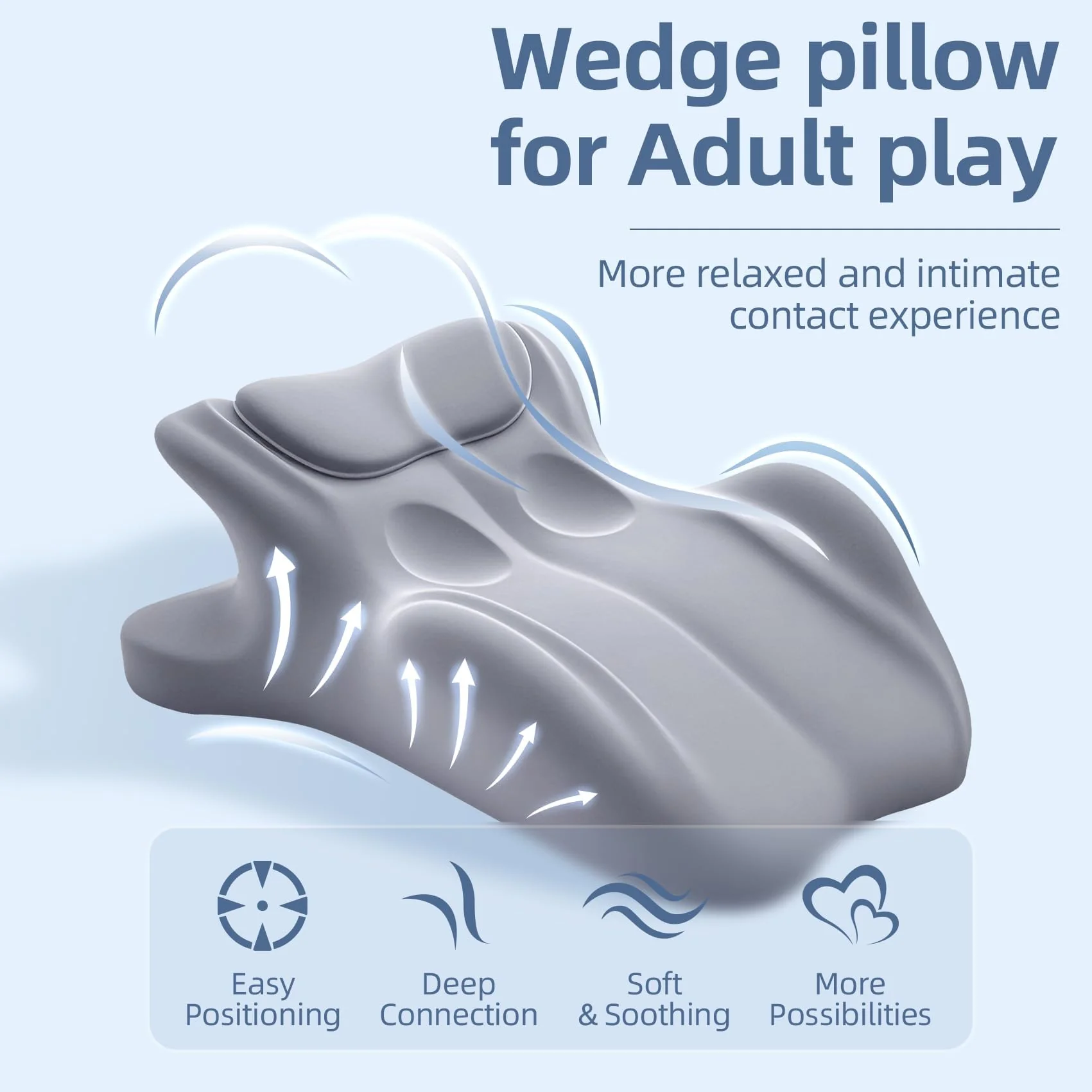 Arcova Sweet Spot Pillow, 27 Degree Couples Pillow for Couples Sweet Spot Intimacy Pillows, Maintains Perfect 27 Angle Every Time, Firm Foam That Won’t Shift, Waterproof & Washable Cover (Black) - Image 8