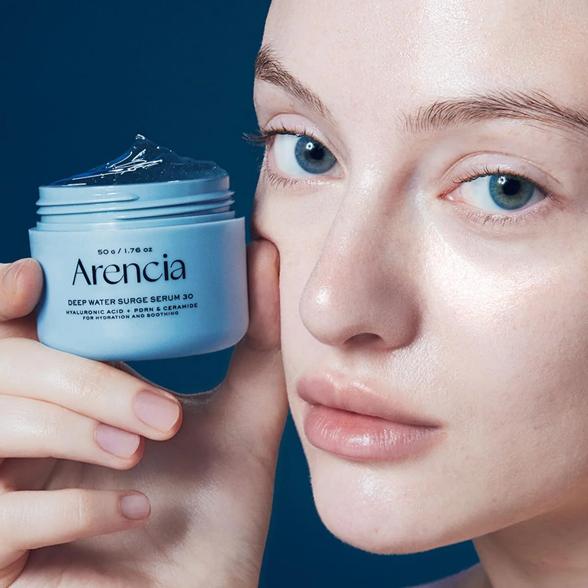 Arencia PDRN Intensive Hydration Overnight Serum - Cica PDRN + Hyaluronic Acid + Ceramide, Smooths fine line for plump glass skin, Korean Skincare 50g 1.76 oz - Image 2
