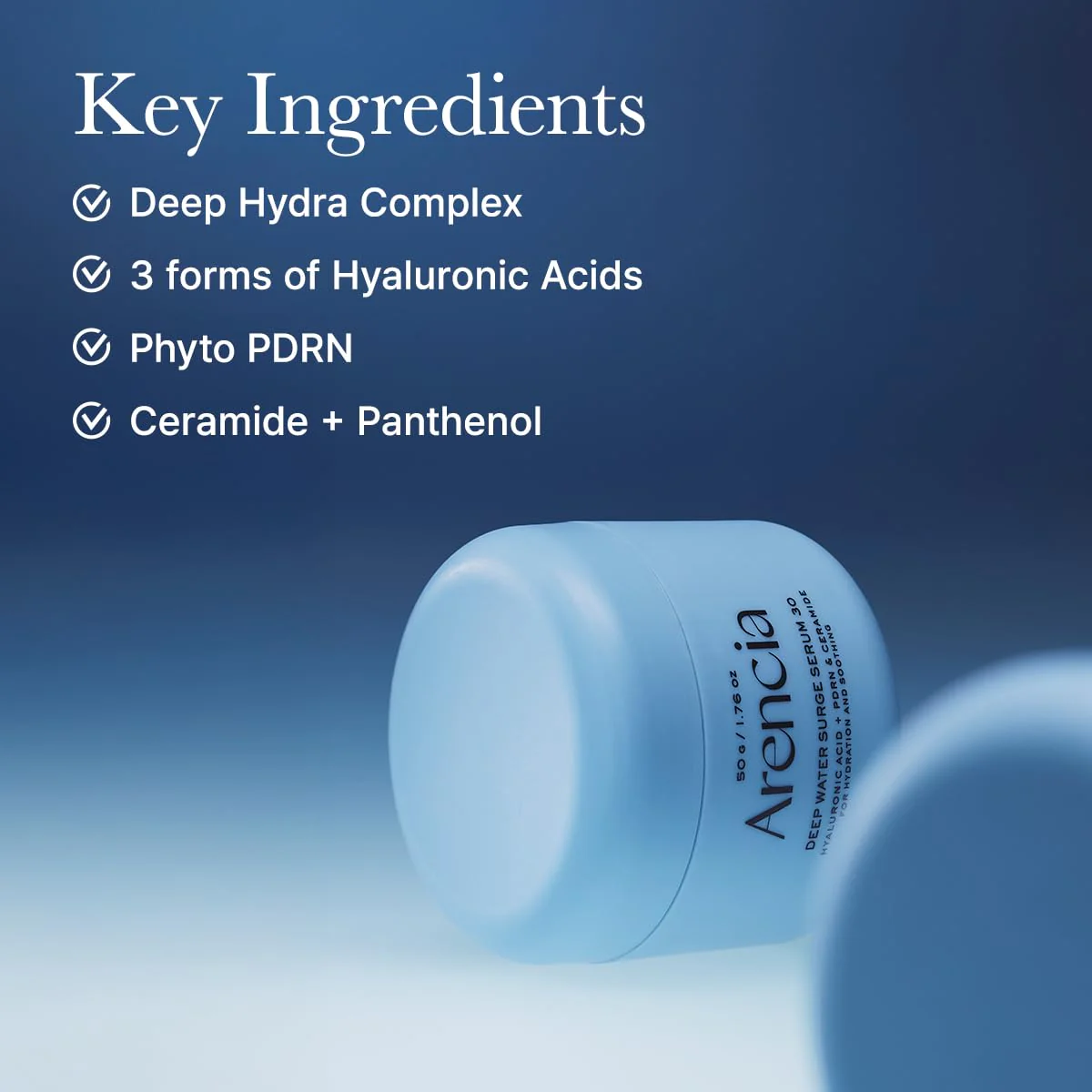 Arencia PDRN Intensive Hydration Overnight Serum - Cica PDRN + Hyaluronic Acid + Ceramide, Smooths fine line for plump glass skin, Korean Skincare 50g 1.76 oz - Image 4
