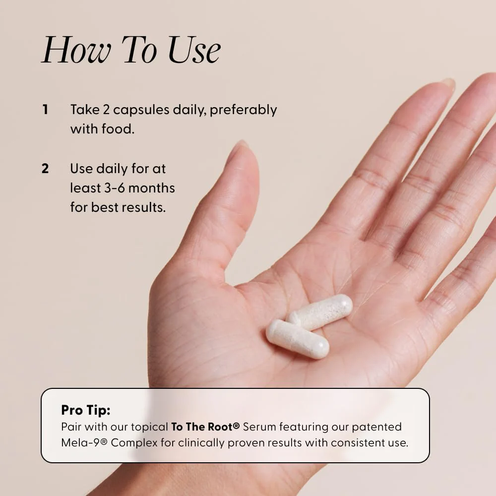 Arey Not Today, Grey Daily Hair Supplement for Women & Men | Slows Grey Hair Growth in 3–6 Months | Support for Thicker, Healthier Hair | Biotin, B + D Vitamins | Vegan & Gluten-Free (3 Months) - Image 3