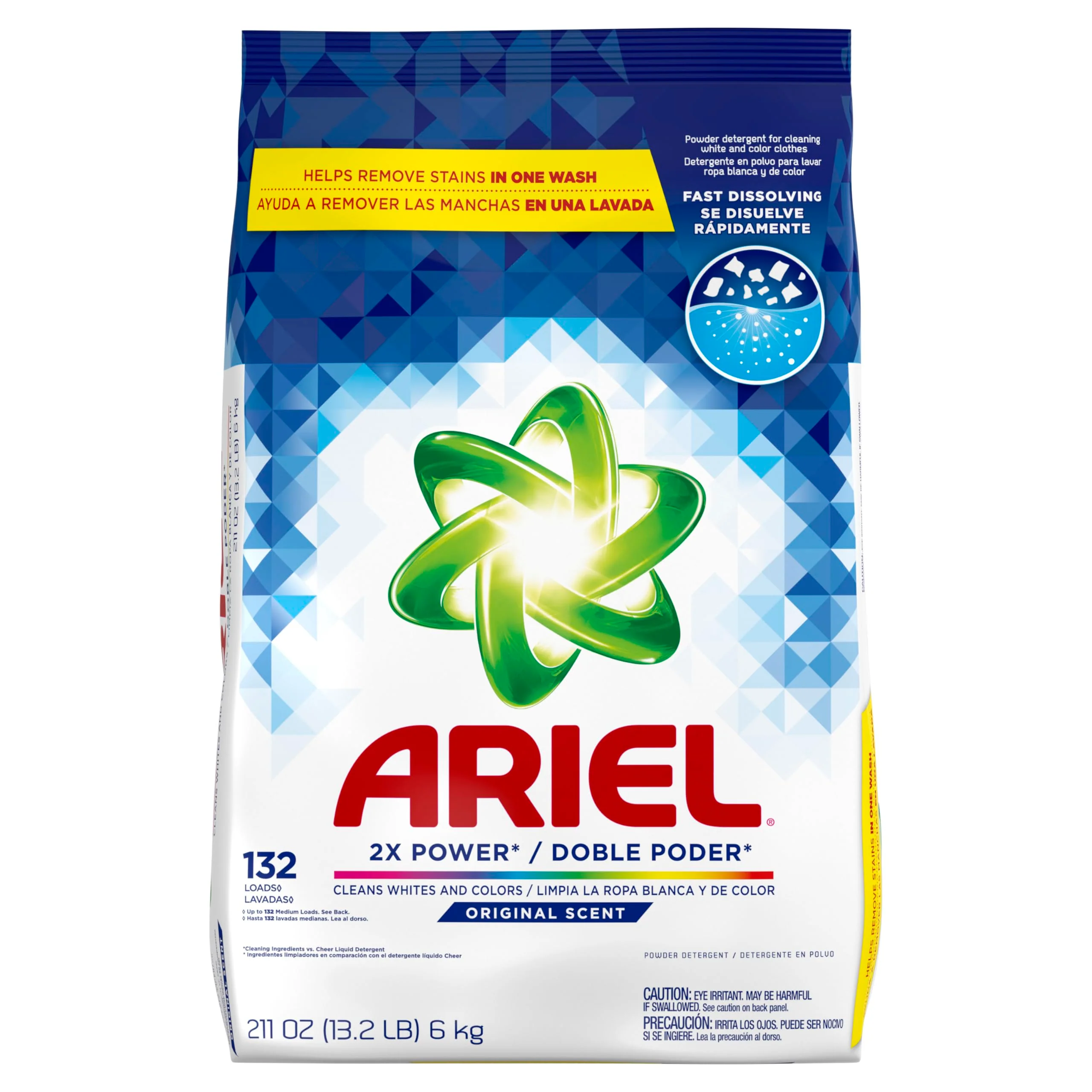 Ariel Powder Laundry Detergent, Original Scent, 211 oz, 132 Loads - Image 7