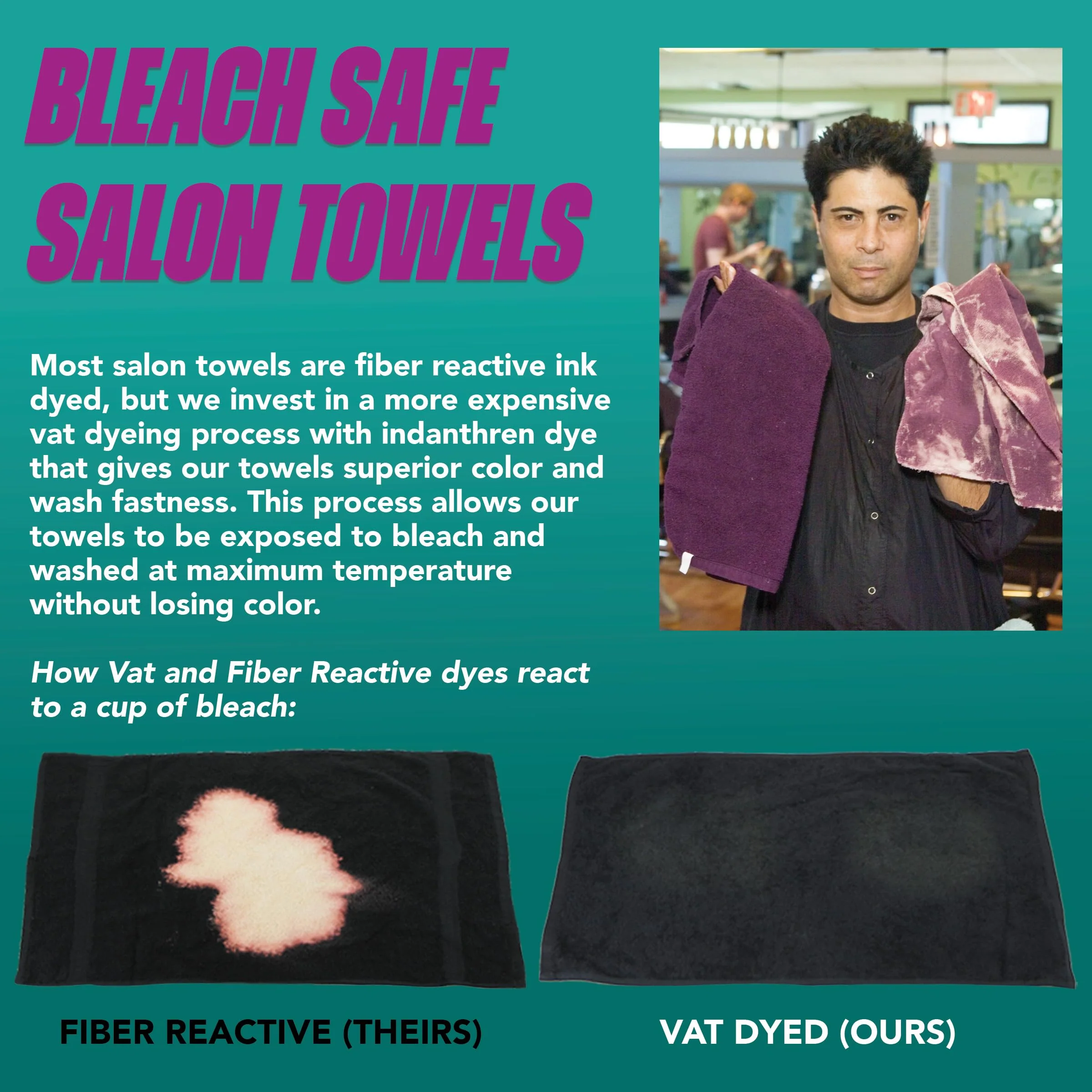 Arkwright Bleach Proof Salon Towels Bulk - Pack of 24 - Ultra Soft, Gentle Microfiber, Highly Absorbent & Quick Dry Spa Facial Towel for Hair Stylist, Nail Shop, and Esthetician, 16 x 27 in, Black - Image 4