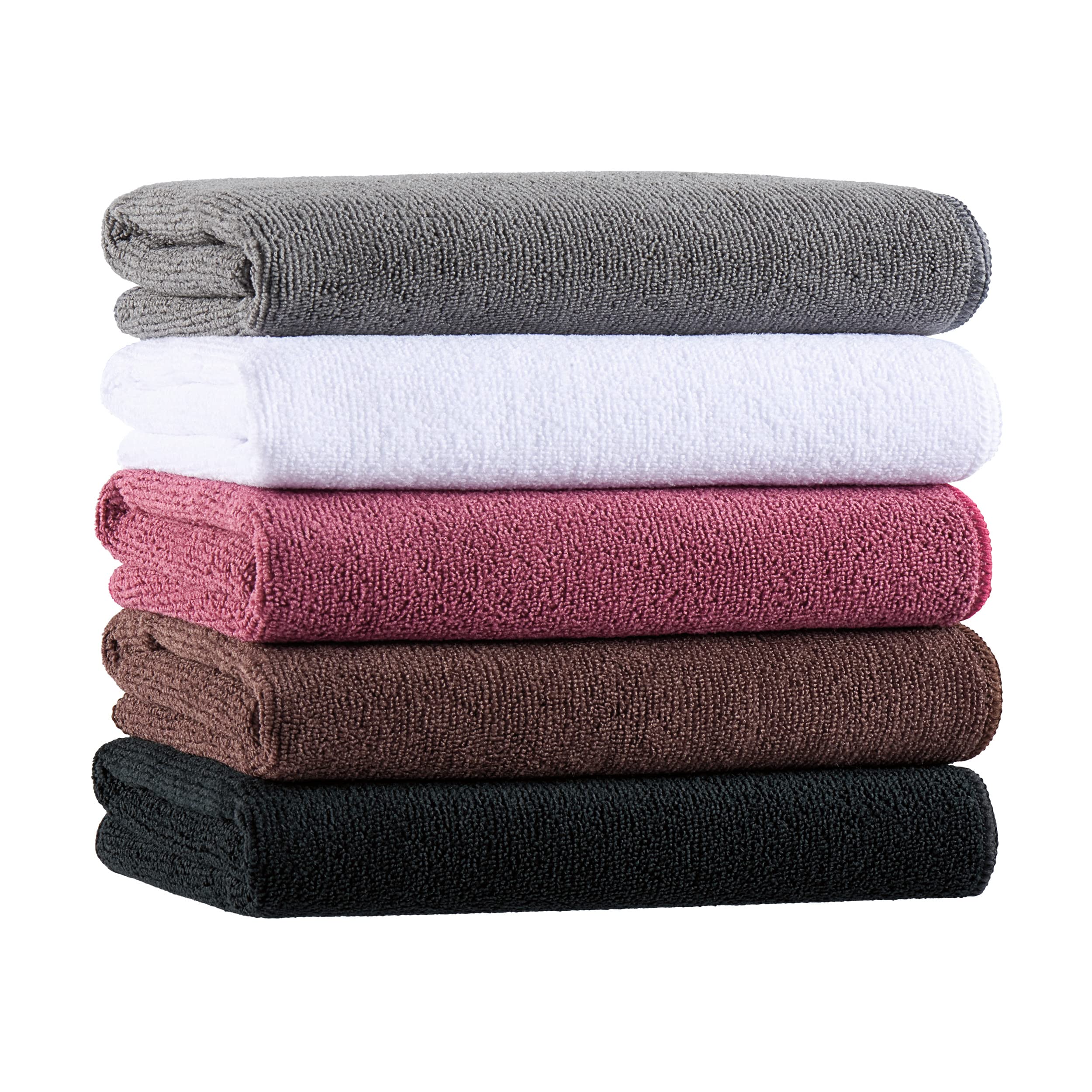 Arkwright Bleach Proof Salon Towels Bulk - Pack of 24 - Ultra Soft, Gentle Microfiber, Highly Absorbent & Quick Dry Spa Facial Towel for Hair Stylist, Nail Shop, and Esthetician, 16 x 27 in, Black - Image 5