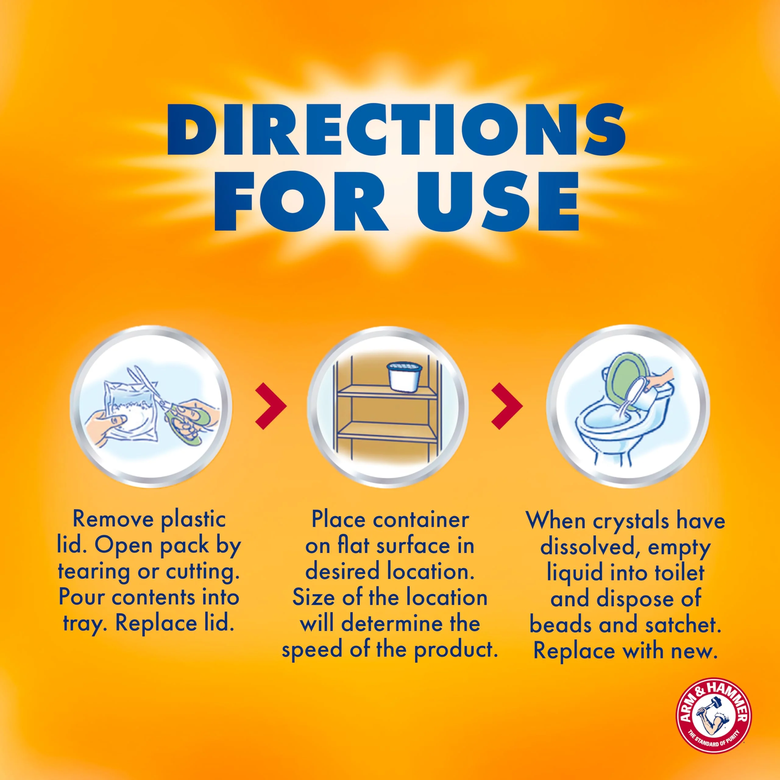 Arm & Hammer Clean Burst Moisture Absorber and Odor Eliminator Tubs, 14 oz., 3 Pack, Attract and Trap Excess Moisture, Eliminate Musty Odors, Convenient and Effective - Image 2