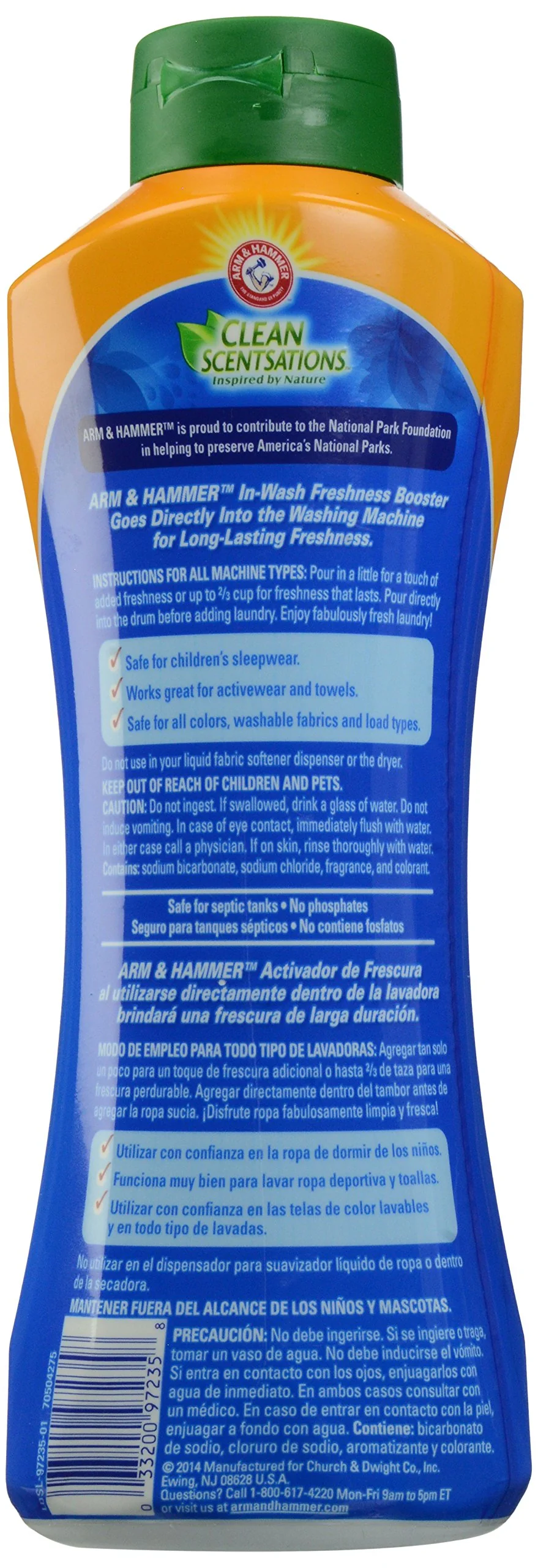 Arm & Hammer Clean Scentsations in-wash Freshness Booster, Purifying Waters, 24 Ounce
