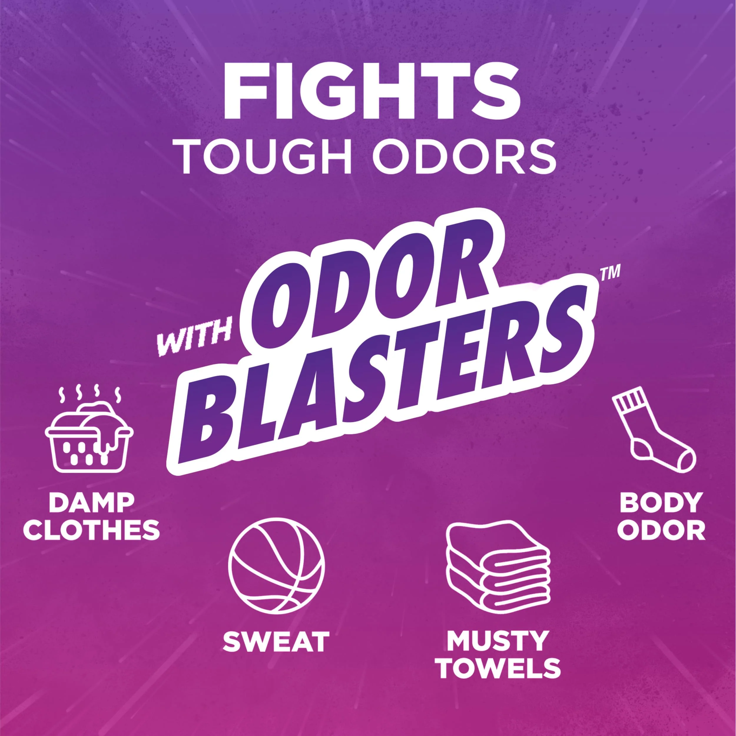 ARM & HAMMER Odor Blasters In-Wash Laundry Scent Booster, Eliminates Tough Odors, Fresh Burst Scent, 24 oz Bottle (Pack of 4) - Image 3