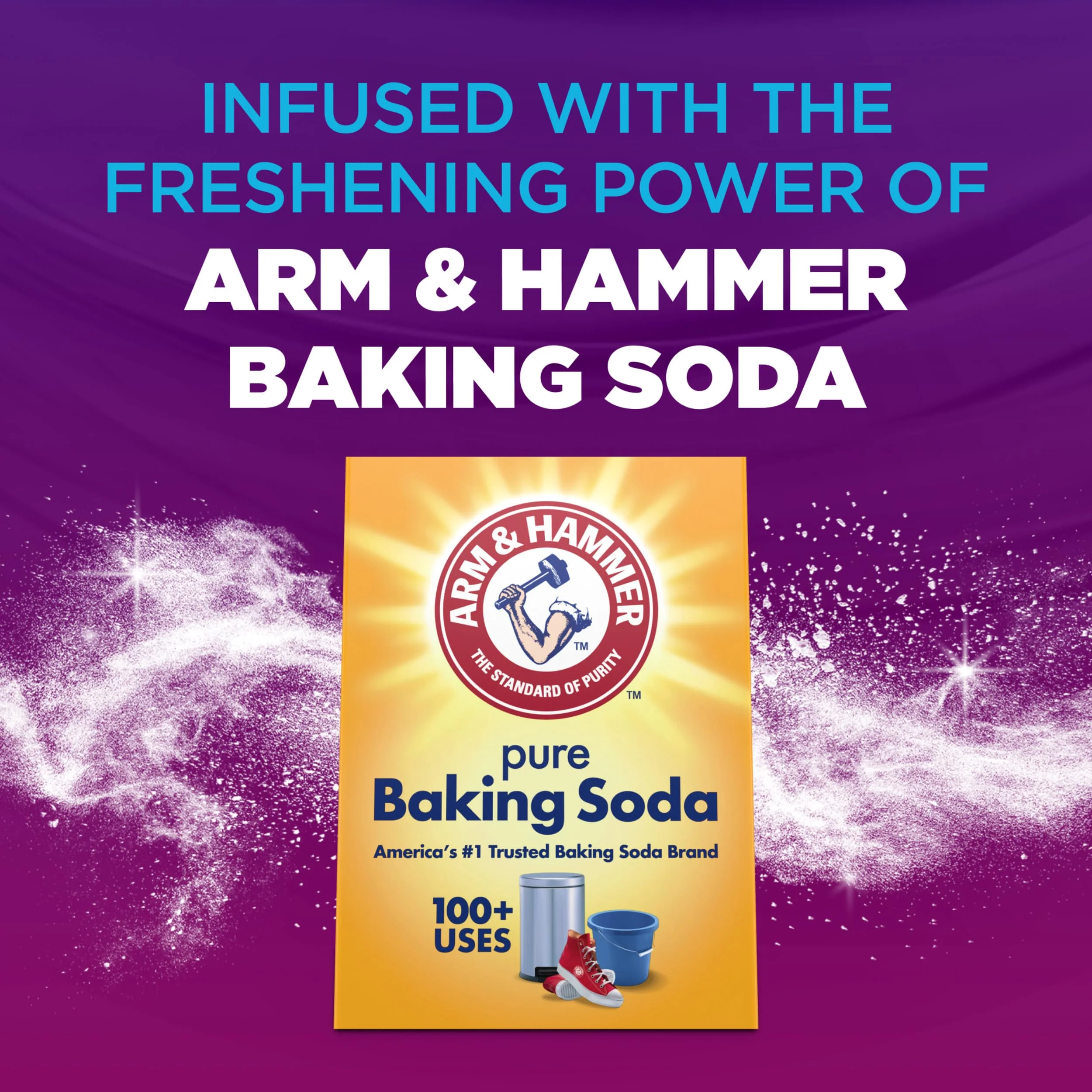 ARM & HAMMER Odor Blasters In-Wash Laundry Scent Booster, Eliminates Tough Odors, Fresh Burst Scent, 24 oz Bottle (Pack of 4) - Image 7