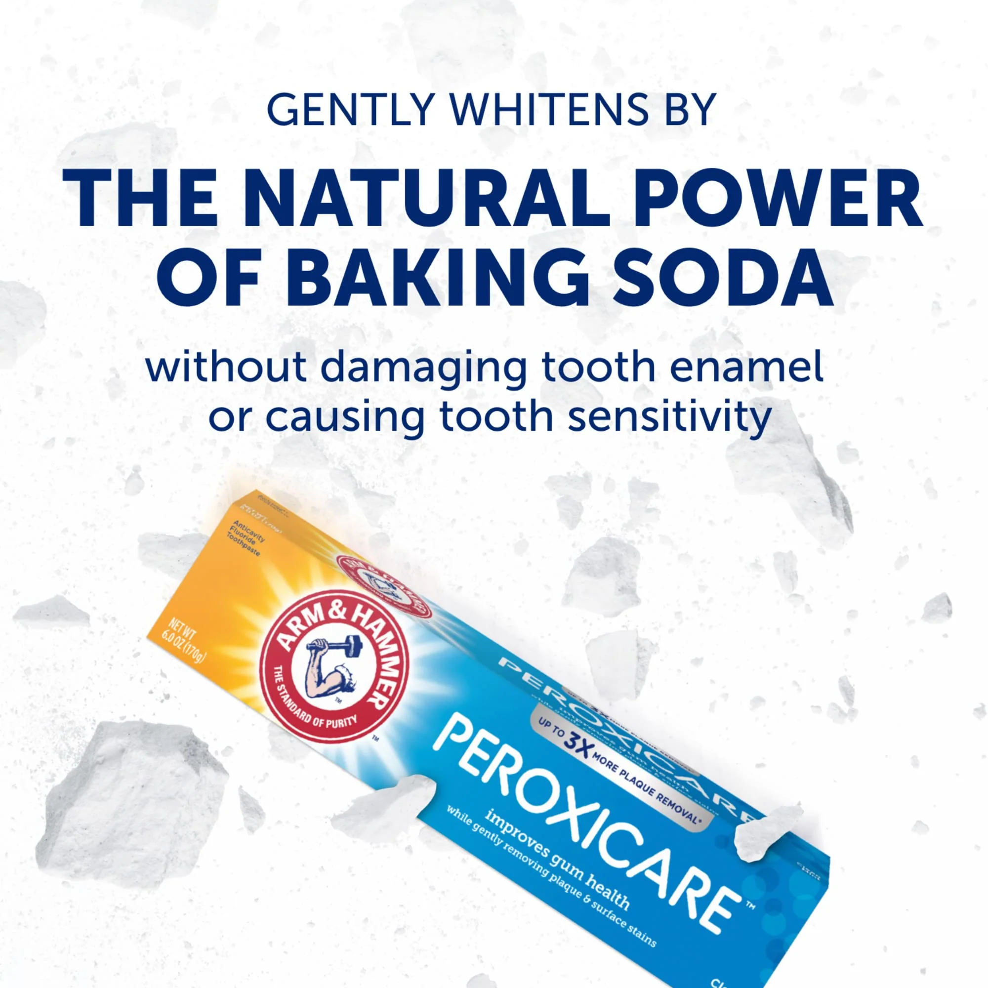 ARM & HAMMER Peroxicare Toothpaste for Gum Health, Baking Soda Toothpaste, Clean Mint, 6.0oz (Pack of 2) - Image 6