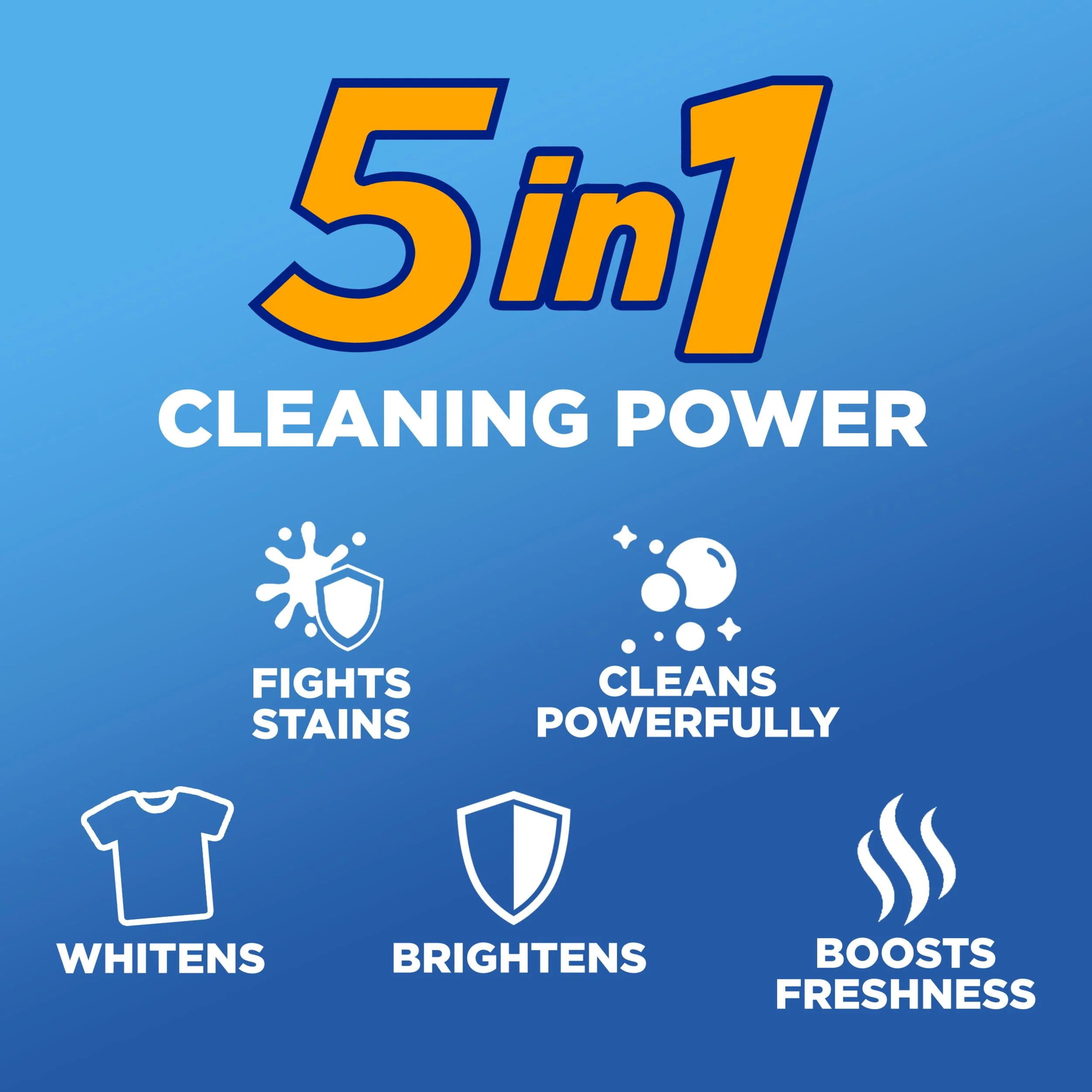 ARM & HAMMER Plus OxiClean Stain Fighters Liquid Laundry Detergent, Fresh Scent, 166.5 fl oz, 128 Loads - Image 4