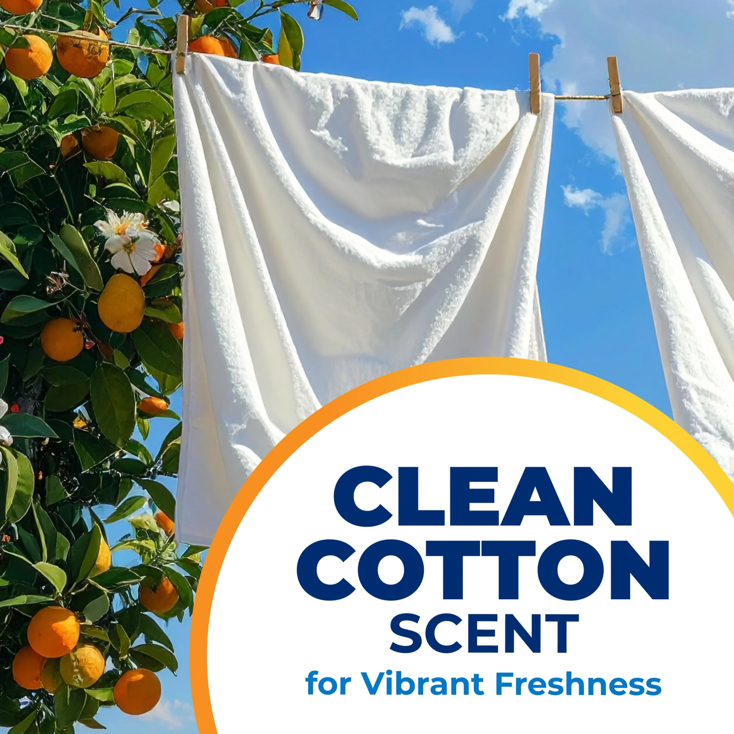 ARM & HAMMER Power Sheets Laundry Detergent Plus OxiClean Stain Fighters, Clean Cotton Scent, 52 Count, 104 Medium Loads - Image 6