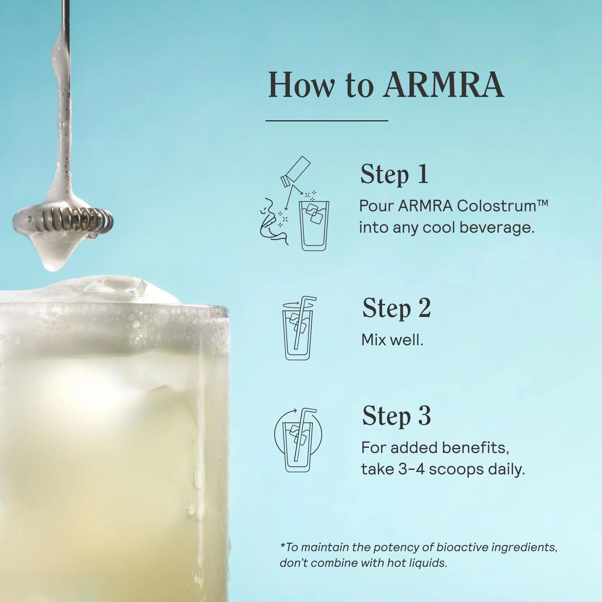 ARMRA Colostrum Powder | Unflavored | Gut Health & Bloating | Skin & Hair | Immunity | Keto, Gluten & Fat-Free | 60 Servings - Image 9