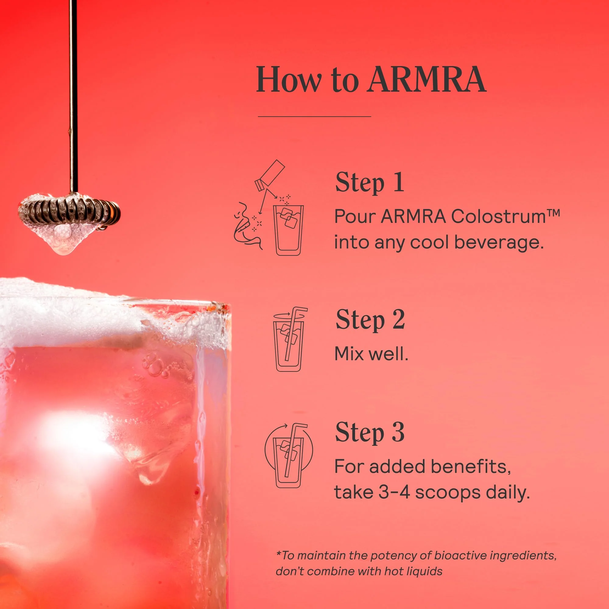 ARMRA Colostrum Powder | Vine Watermelon | Gut Health & Bloating | Skin & Hair | Immunity | Keto, Gluten & Fat-Free | 90 Servings - Image 9