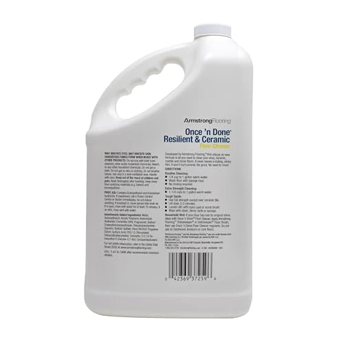 Armstrong Once and Done Resilient & Ceramic Floor Cleaner Concentrate 1 Gallon - Image 2