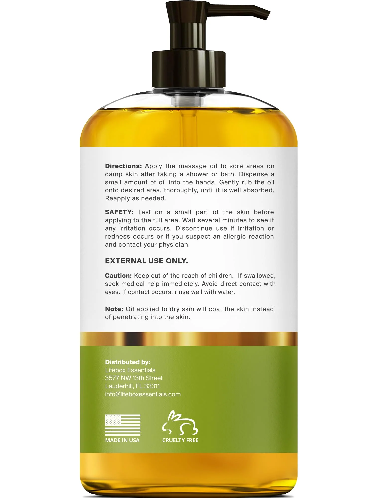 Arnica Sore Muscle Massage Oil – 100% Pure & Natural - Massage Therapy for Muscles & Joints – Body Oil Infused with Arnica Extract, Lavender, Peppermint & Chamomile Oils – 8 FL OZ - Image 9