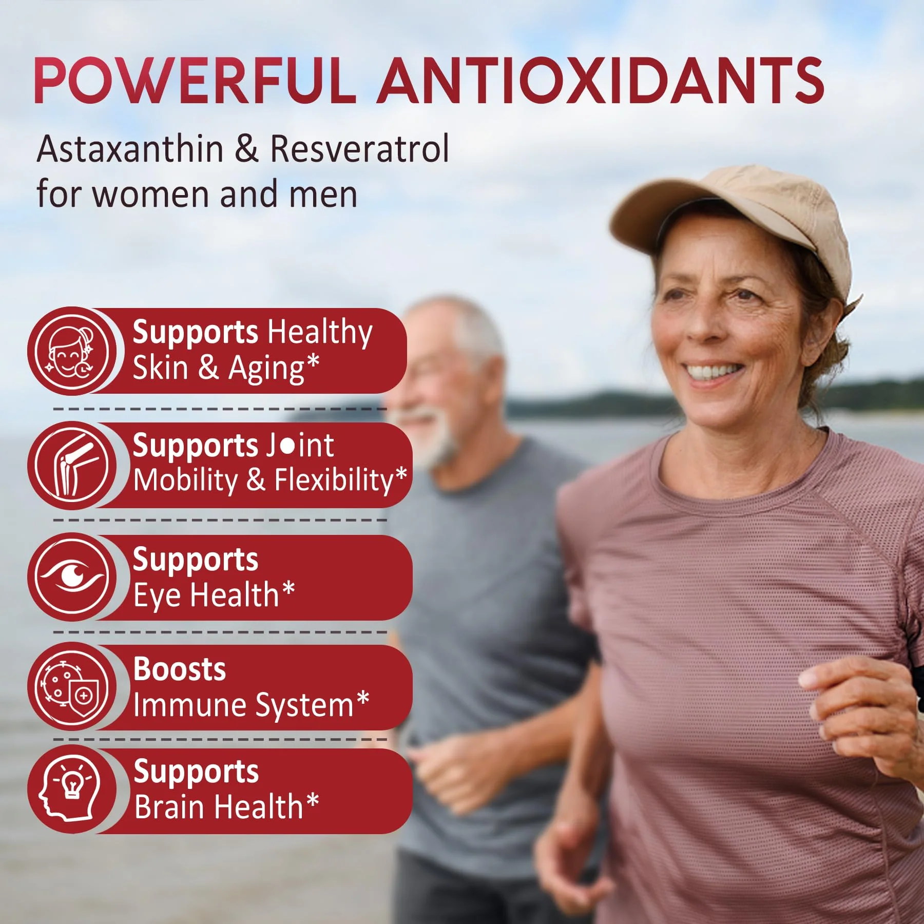 Astaxanthin Supplements 24mg Gummies with Resveratrol, Vitamin B1, Coconut Oil - Algae Organic Antioxidants for Men & Women Healthy Aging, Skin, Eyes, Immune - Vegan, Sugar-Free, Non-GMO, 120 Servings - Image 7