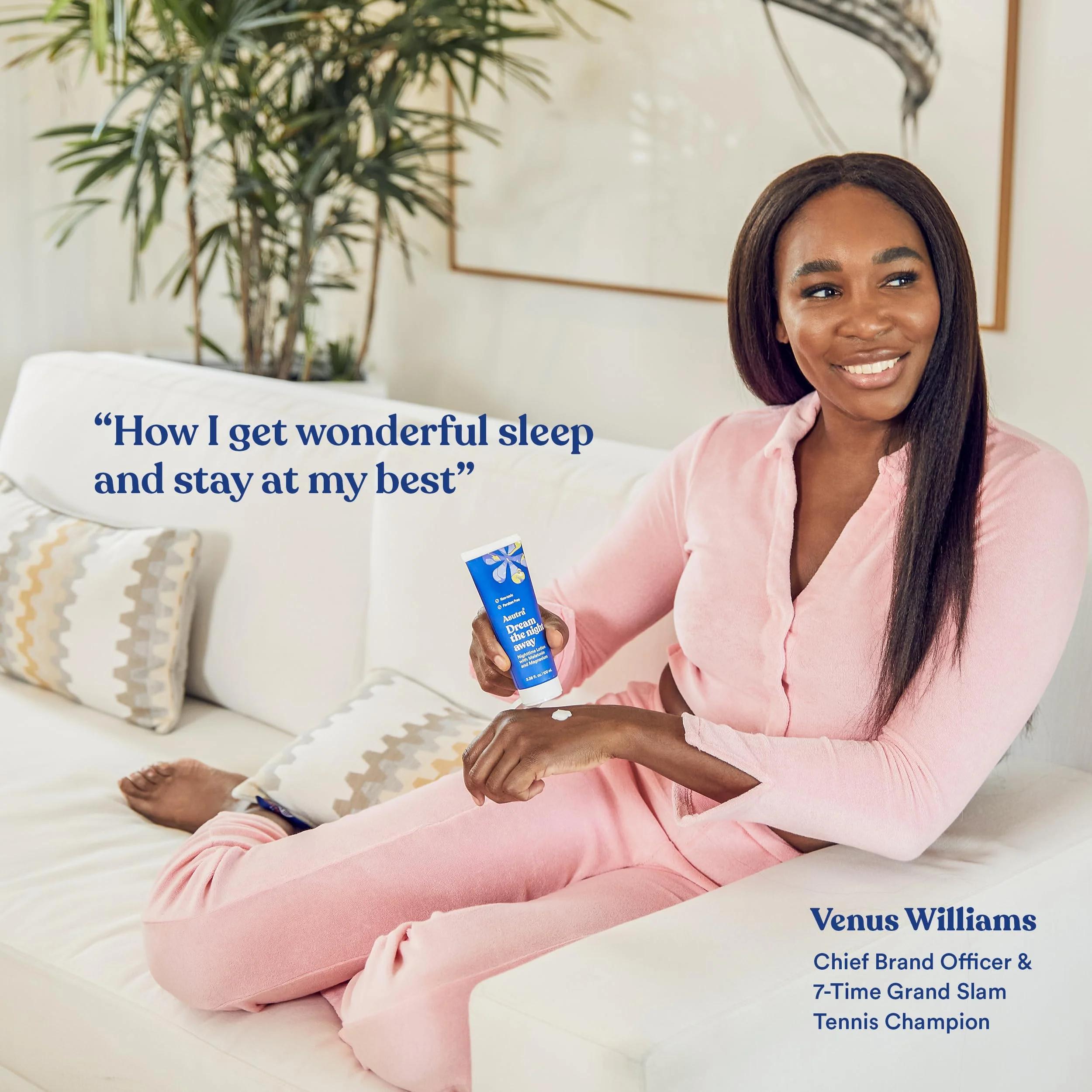 ASUTRA Dream the Night Away | Magnesium Lotion for Sleep, 100mL | With Melatonin for Sleep and Moisturizing Shea Butter, Nighttime Magnesium Cream w/Lemongrass Scent - Image 3