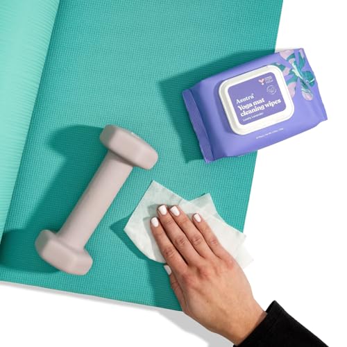 ASUTRA Yoga Mat Cleaning Wipes (Lovely Lavender), 4 Pouches (30 Wipes Each) - No Slippery Residue, Deep-Cleansing for Fitness Gear & Gym Equipment - Image 7
