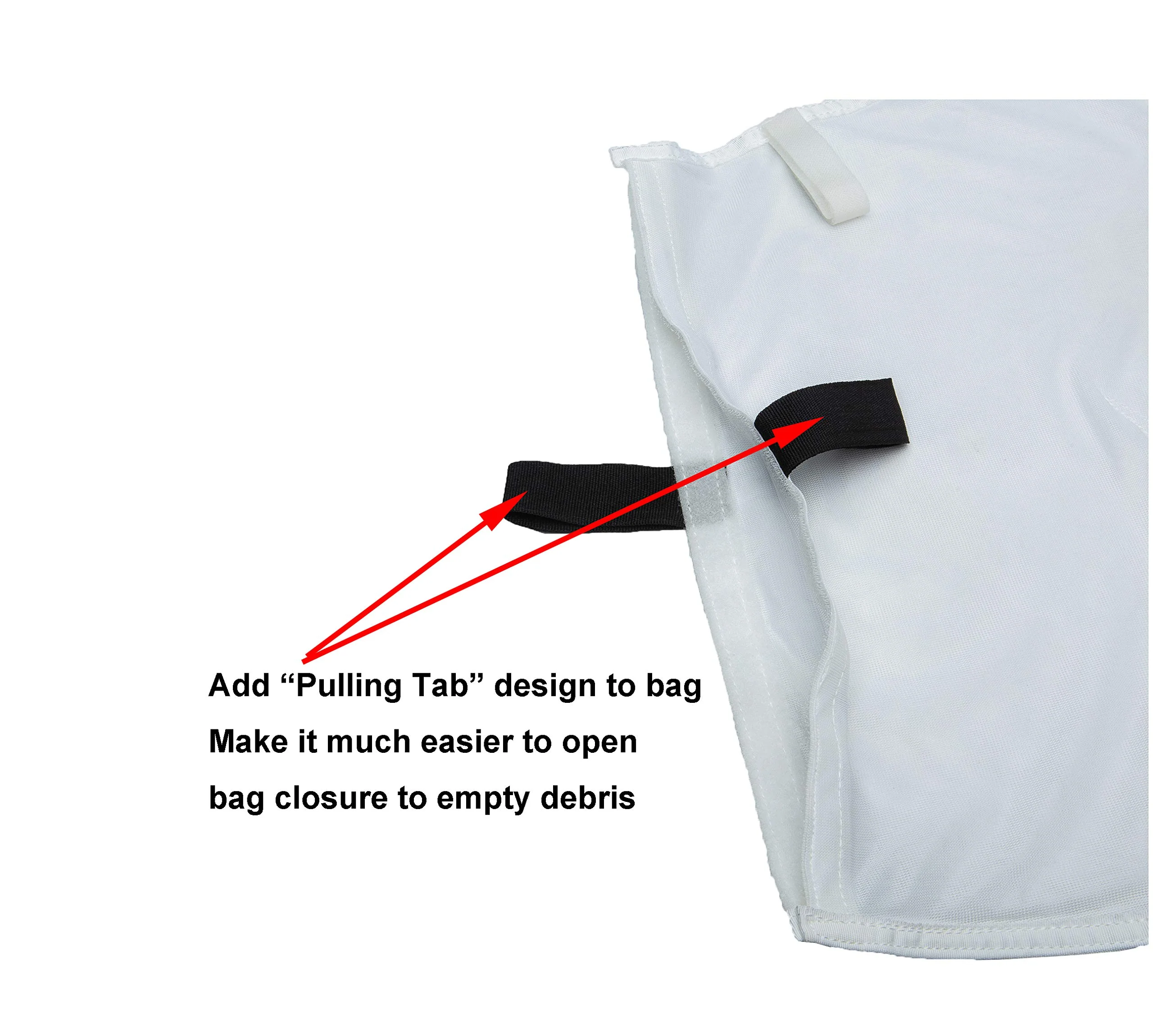 ATIE Pool Cleaner Fine Mesh Bag with Hook and Loop Fastener Enclosure Compatible with Pentair Kreepy Krauly Legend, Platinum Pool Cleaner Debris Bag 360002 and EU16 Bag (2 Pack) - Image 4