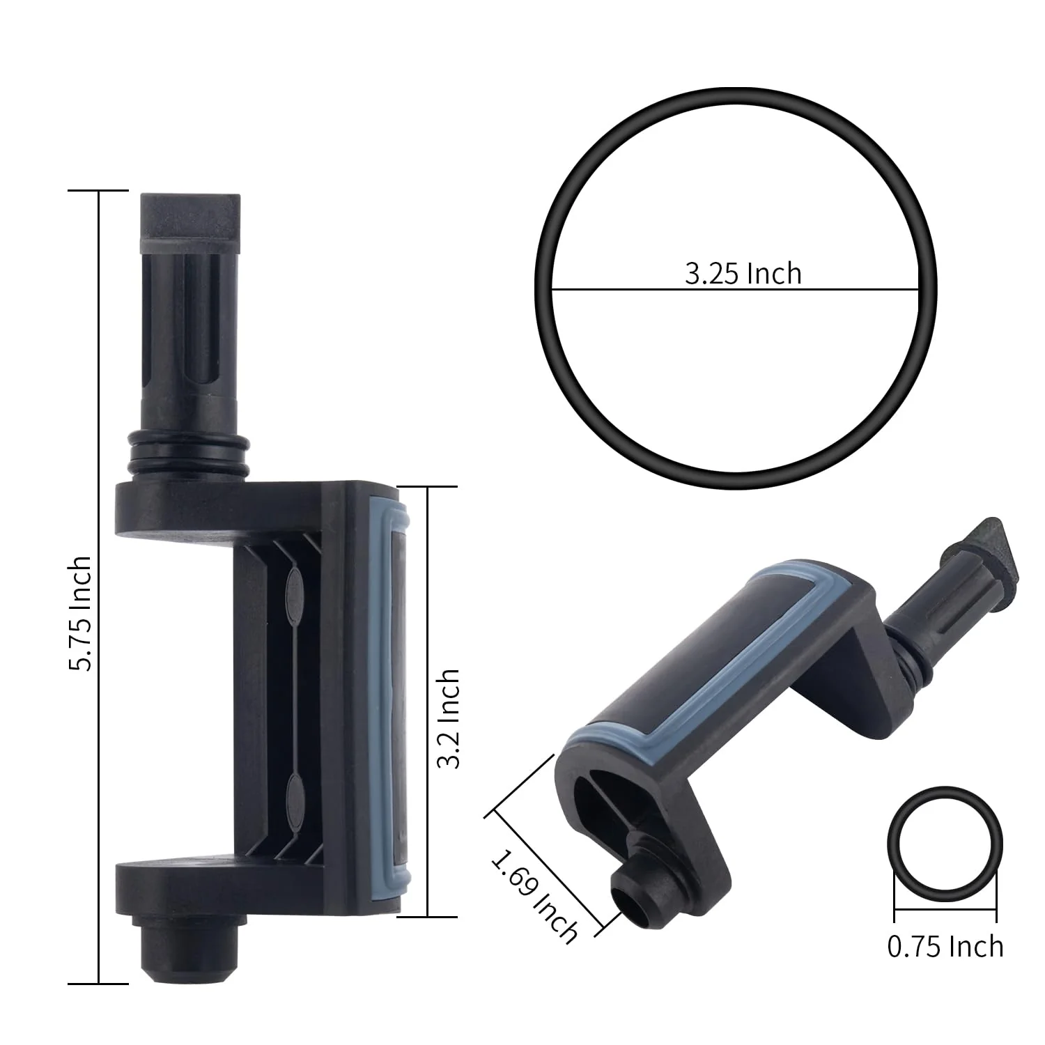 ATIE Pool Diverter Valve Assembly Compatible with Pentair Diverter Valve 270056 for 2 & 3-Way 2" Valves 263026, 263027, 263028, 263029 ONLY (Not Compatible with 263037/263038 Valve) (2 Pack) - Image 5