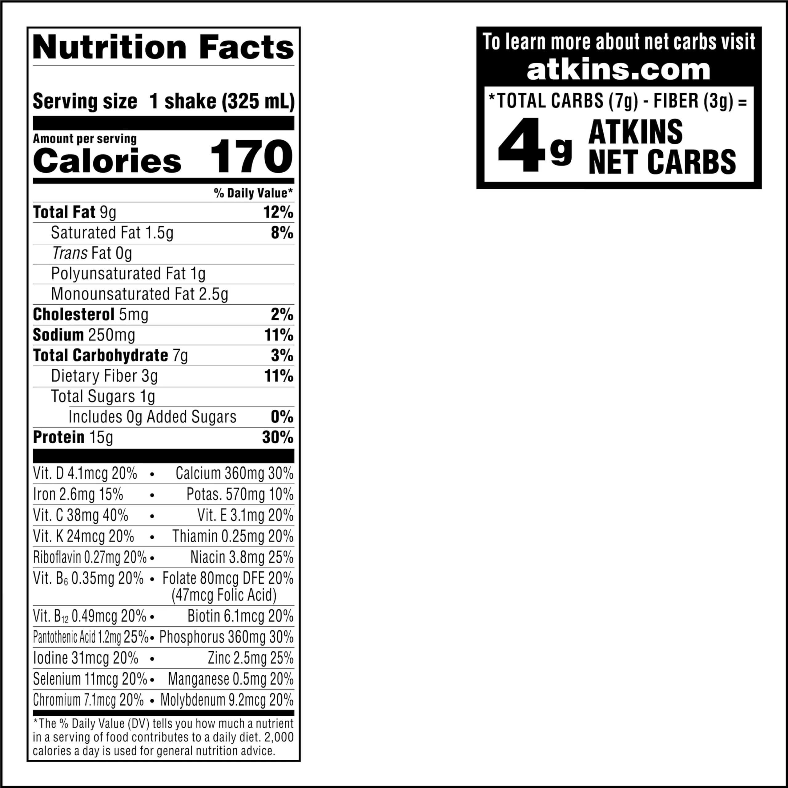 Atkins Mocha Latte Iced Coffee Protein Shake, 15g Protein, Low Glycemic, 4g Net Carb, 1g Sugar, Keto Friendly (Pack of 24) - Image 6