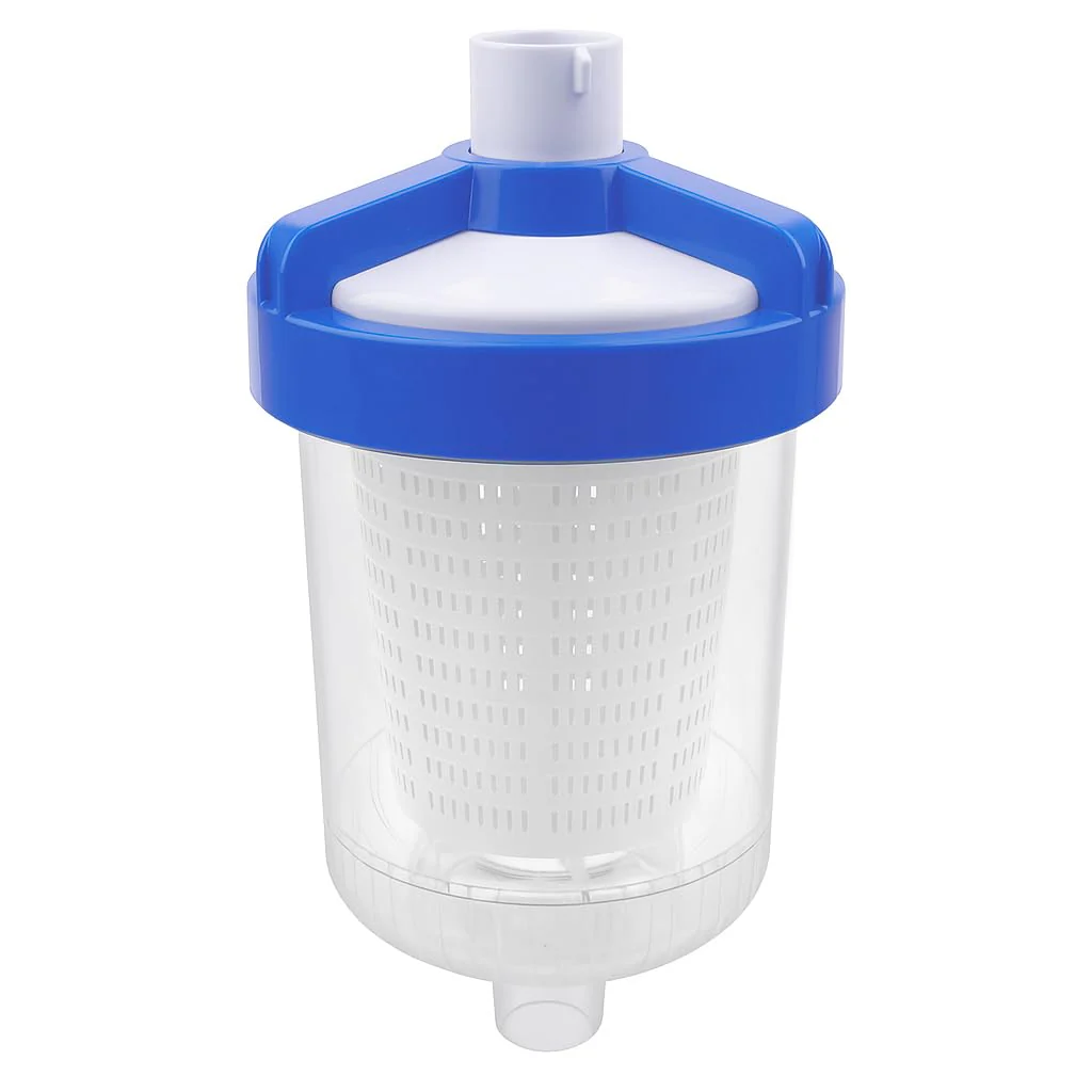 ATRACYPART Inline Leaf Catcher Canister for Pool Vacuum Compatible with Hayward W560 PoolVac Navigator Standard, Durable Leaf Trap Filter with White Basket, 5 Pcs Skimmer Socks