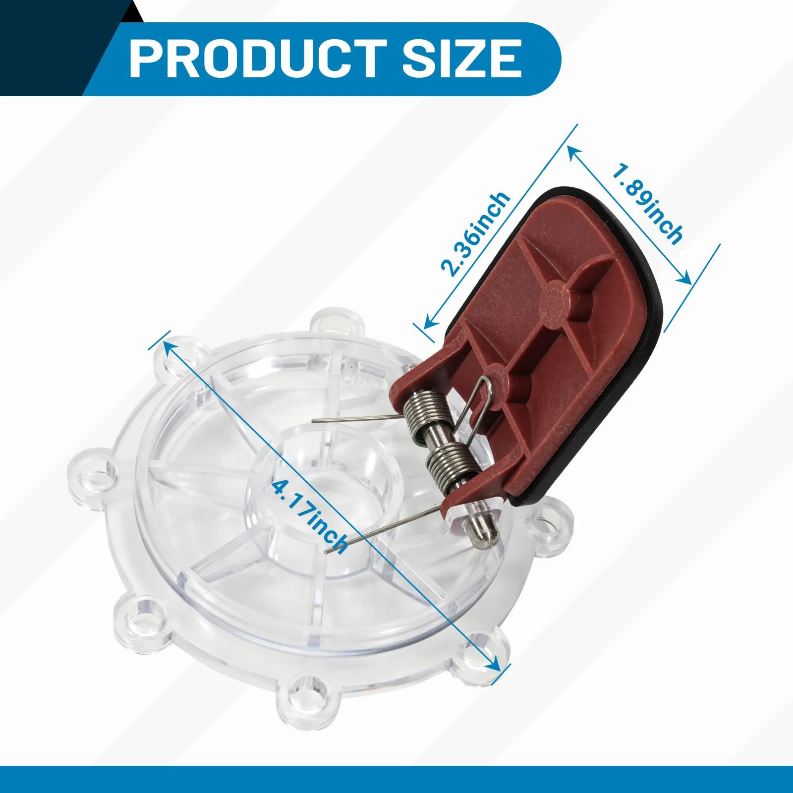 Aumzong 7056 2Pcs Check Valve Covers with Flapper Assembly Compatible with Zodiac Jandy Spring Check Valve Replacement# 7235,7305 - Image 4