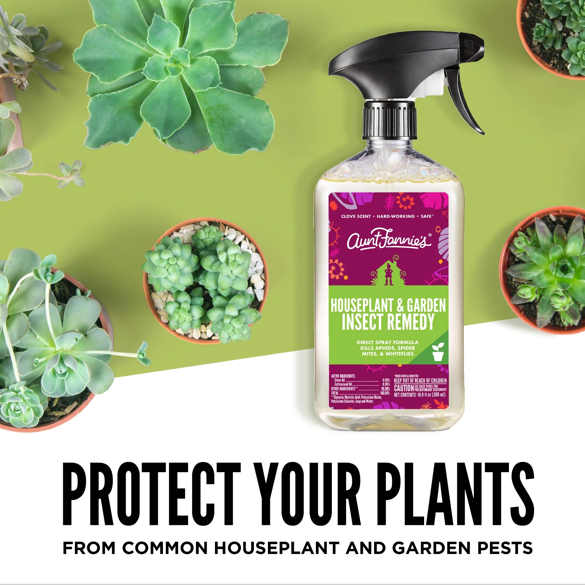 Aunt Fannie’s Houseplant & Garden Insect Remedy, Indoor and Outdoor Plant Insect Killer (6-Pack) - Image 2