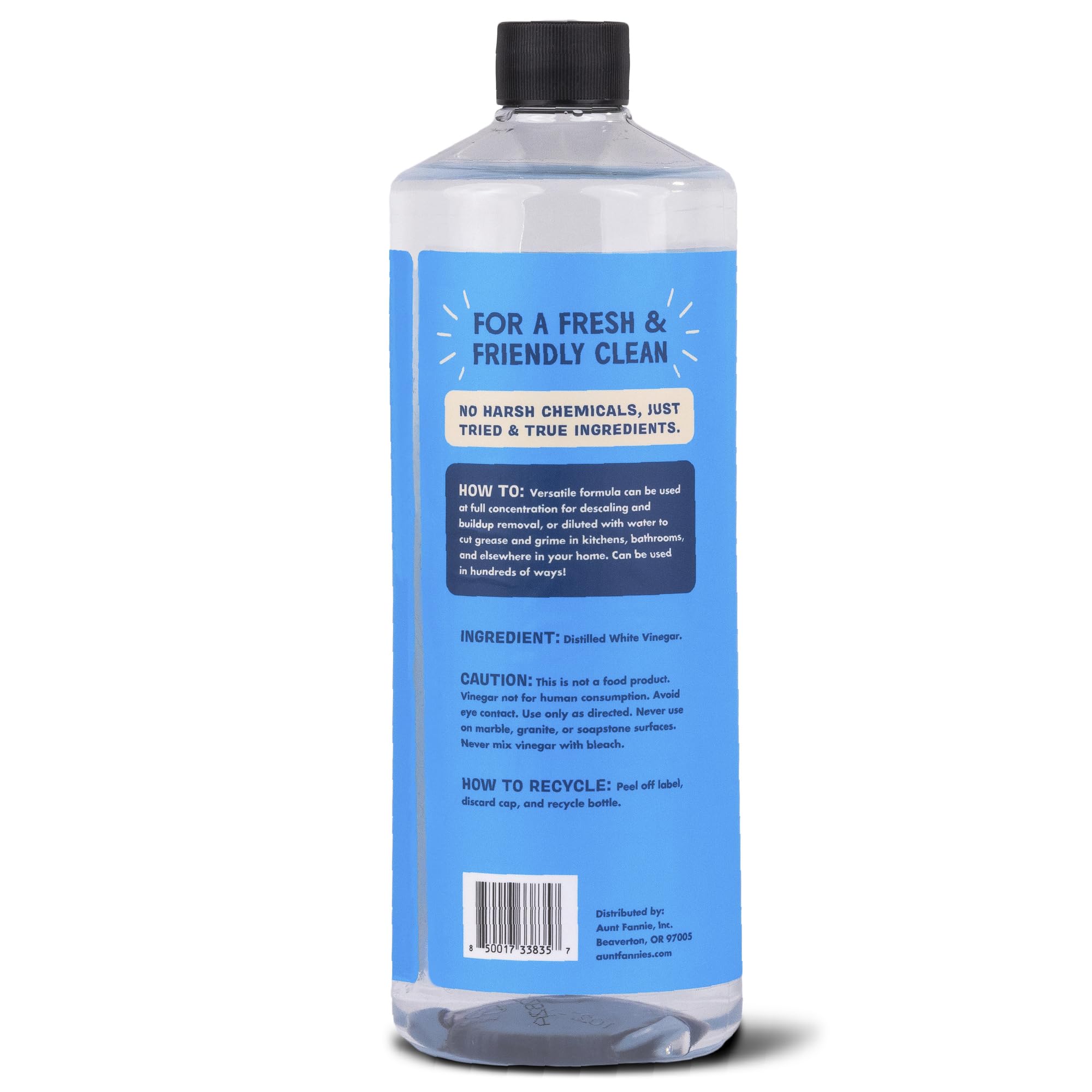 Aunt Fannie's Extra Strength Cleaning Vinegar, Multipurpose Household Cleaner, No Added Scents, Dyes, or Other Additives, 32 oz, Pack of 6 - Image 2