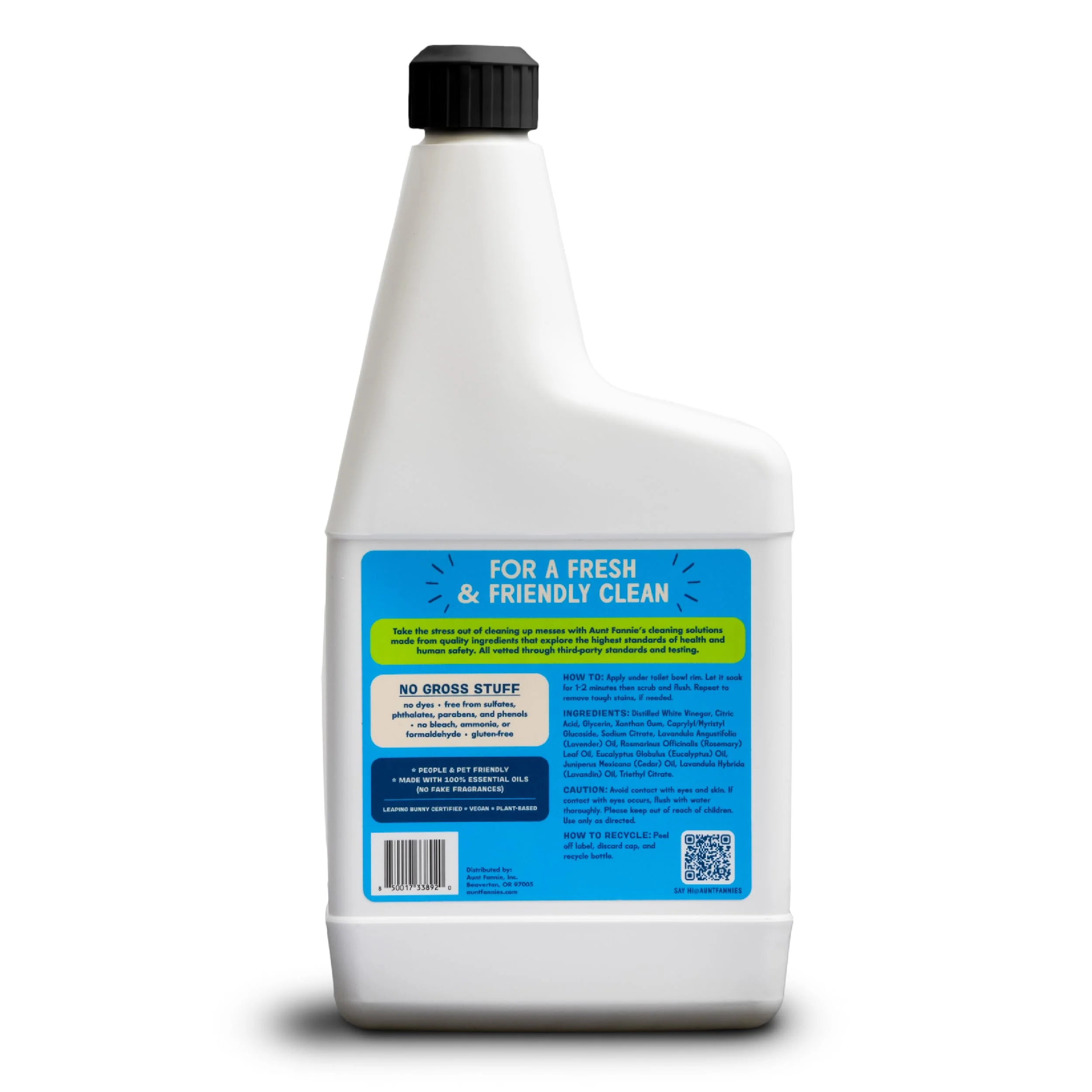 Aunt Fannie's Toilet Bowl Cleaner, Bleach-Free Cleaner Powered by Vinegar, Freshens and Removes Stains, Eucalyptus Scent, 24 fl oz, Pack of 6 - Image 2