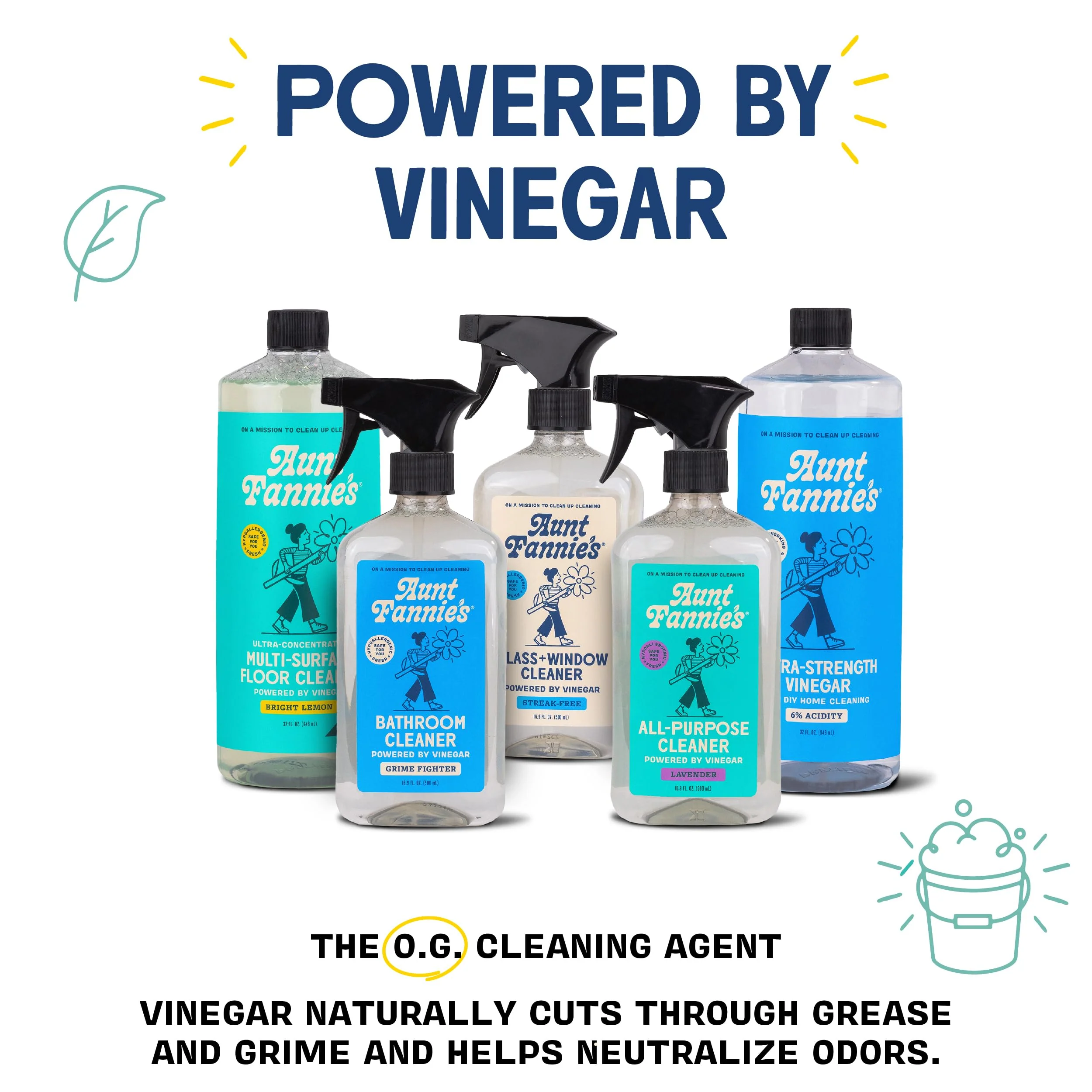 Aunt Fannie's Toilet Bowl Cleaner, Bleach-Free Cleaner Powered by Vinegar, Freshens and Removes Stains, Eucalyptus Scent, 24 fl oz, Pack of 6 - Image 5