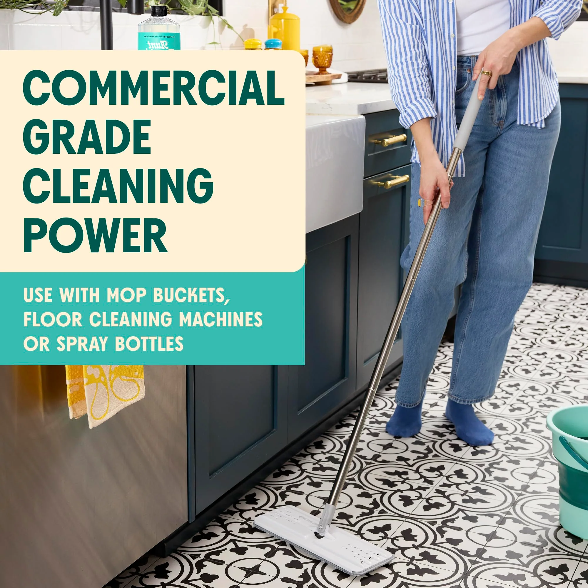 Aunt Fannie's Ultra Concentrated Floor Cleaner Vinegar Wash, Multi-Surface Solution For Mopping, Makes 16 Gallons, Eucalyptus Scent, 32 oz. (Pack of 6) - Image 3