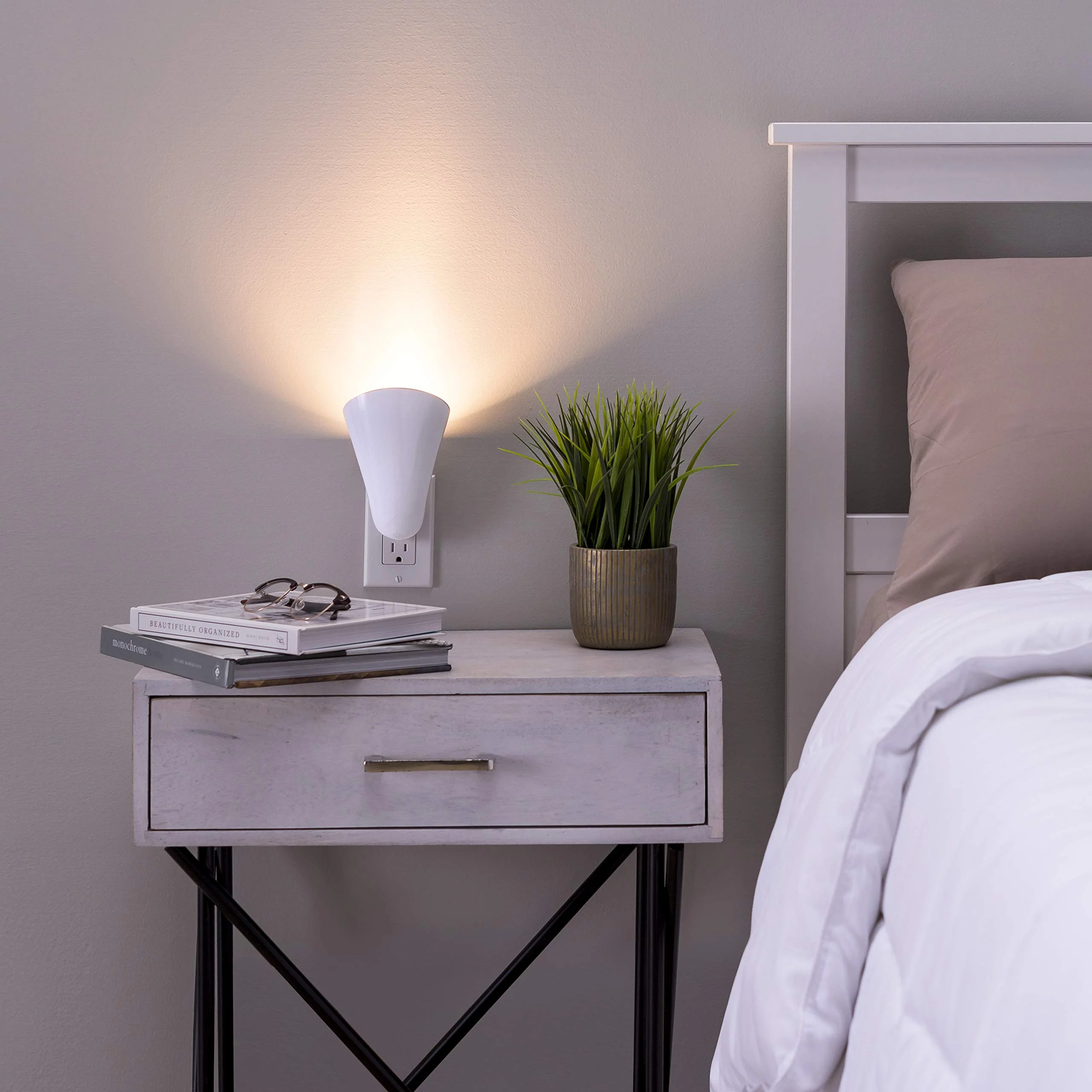 AURAGLOW Plugin GU10 Spotlight Uplighter Wall Sconce Wash Light Plug Socket Outlet Uplight Lamp - NO LED Bulb Included - Image 8