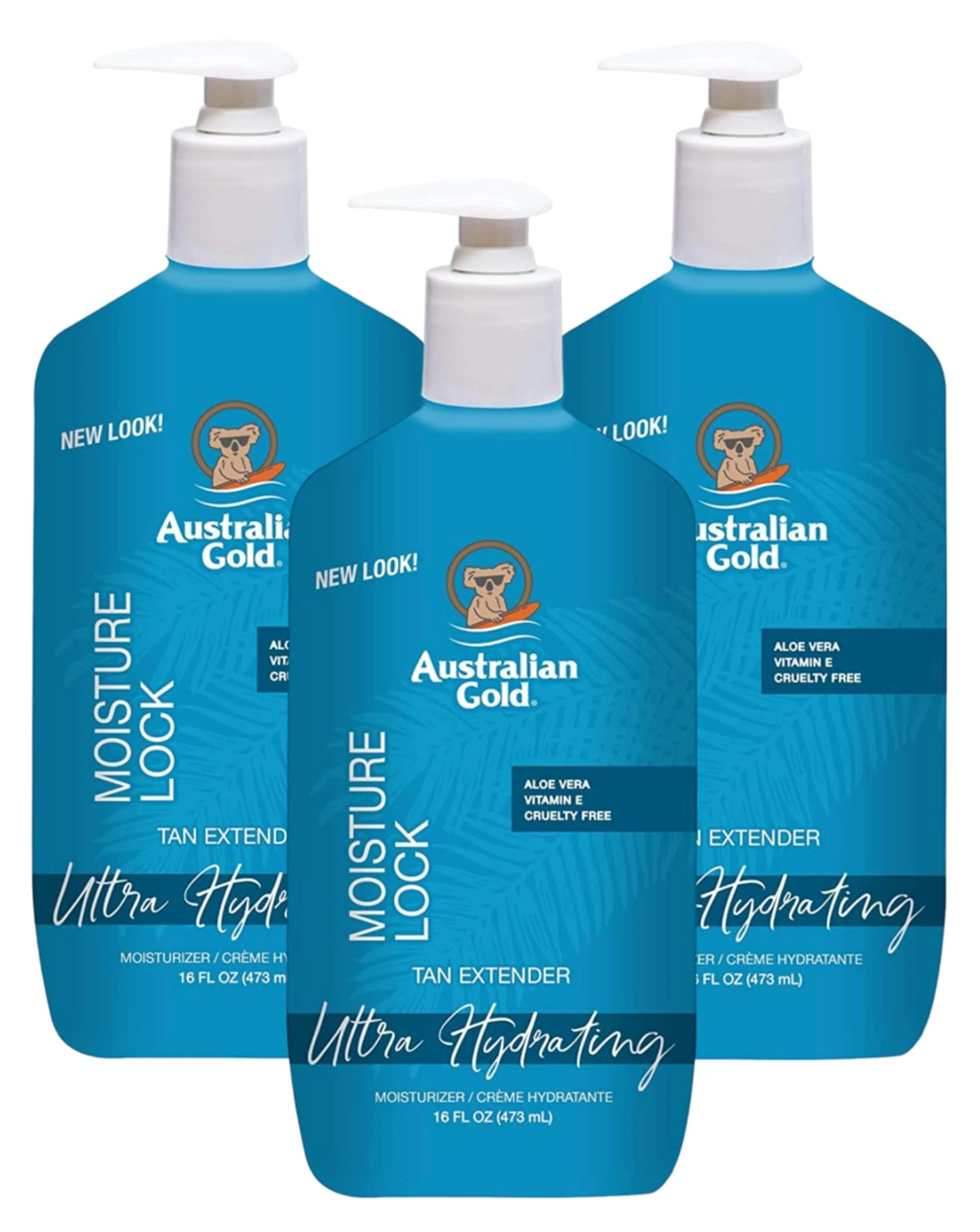 Australian Gold Moist Lock Tan Extender 16 Ounce Pump (Pack of 3) - Image 2