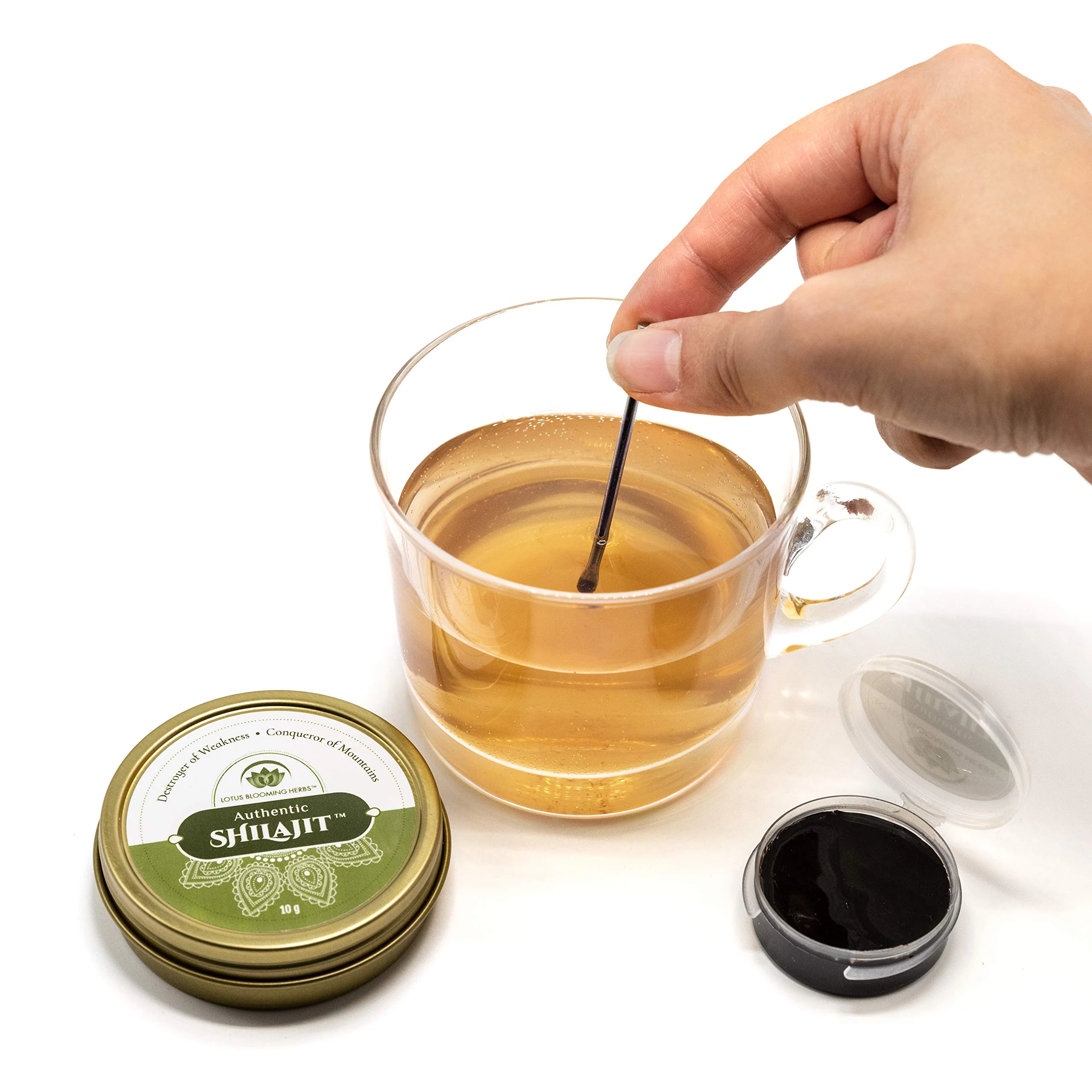 Authentic Shilajit – 100% Pure Gold Grade Himalayan Shilajit Resin with Fulvic Acid & Trace Minerals | Supports Healthy Energy, Stamina & Strength | Lotus Blooming Herbs | 10 Grams - Image 6