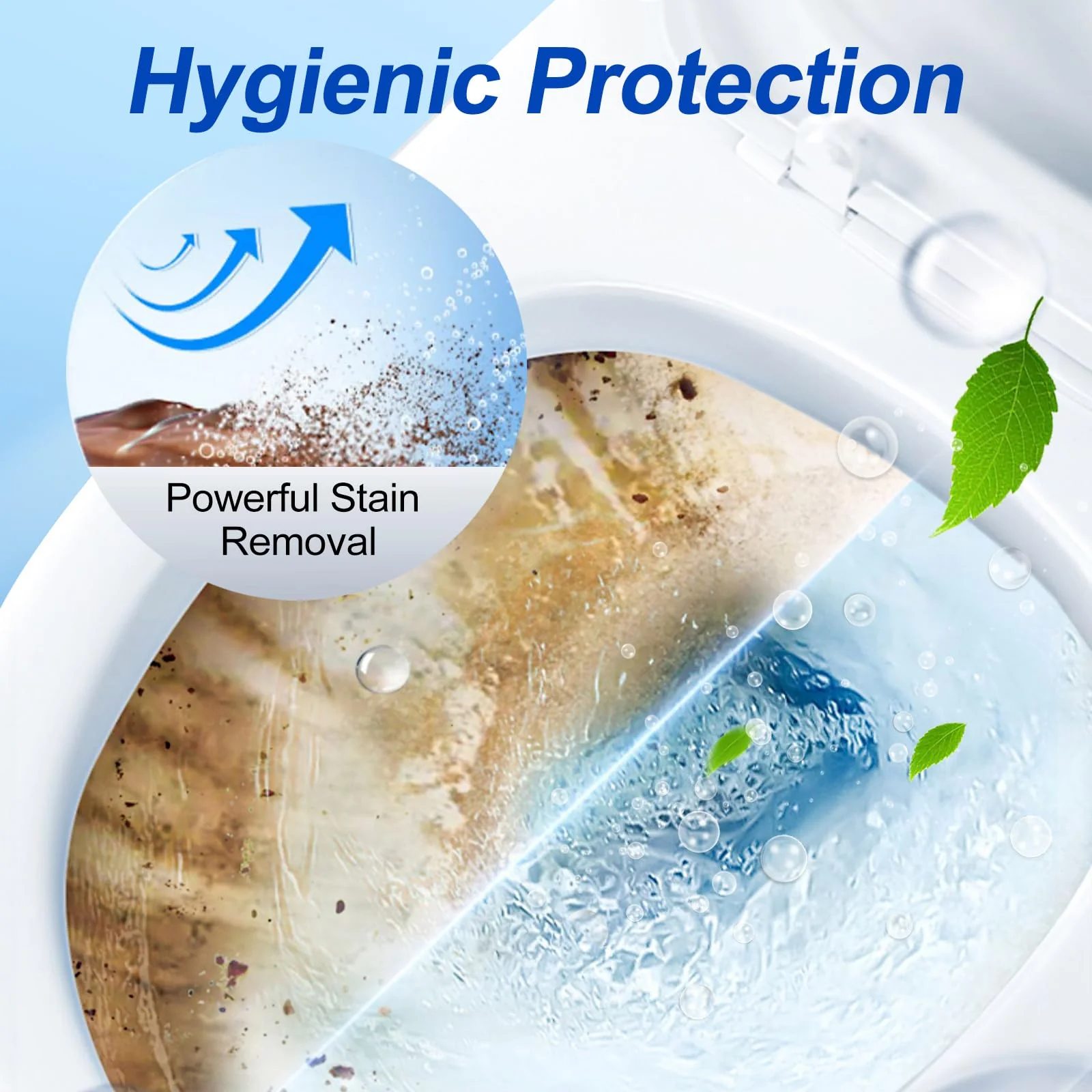Automatic toilet cleaning tablets,50 packs-bleaching, descaling, deodorizing-water tank drop tablets, fresh smell, safe, for removing stains and scale, recommended for most toilets, cost performance - Image 6