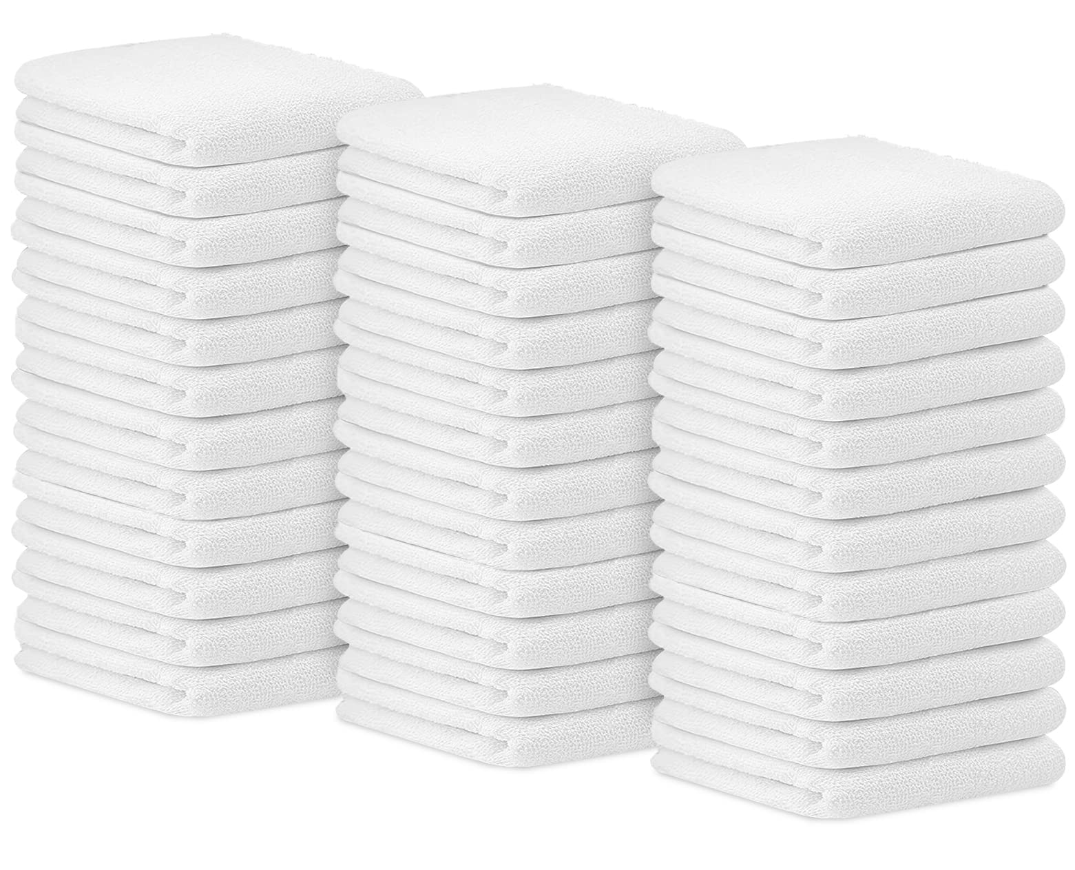 Avalon Towels Bar Towels (Pack of 36) Size 14x17 Inches – 100% Cotton, Absorbent and Reusable Cleaning Rags, Multipurpose Cleaning Towels, Terry Cloth Rags, Durable Shop Rags (White)