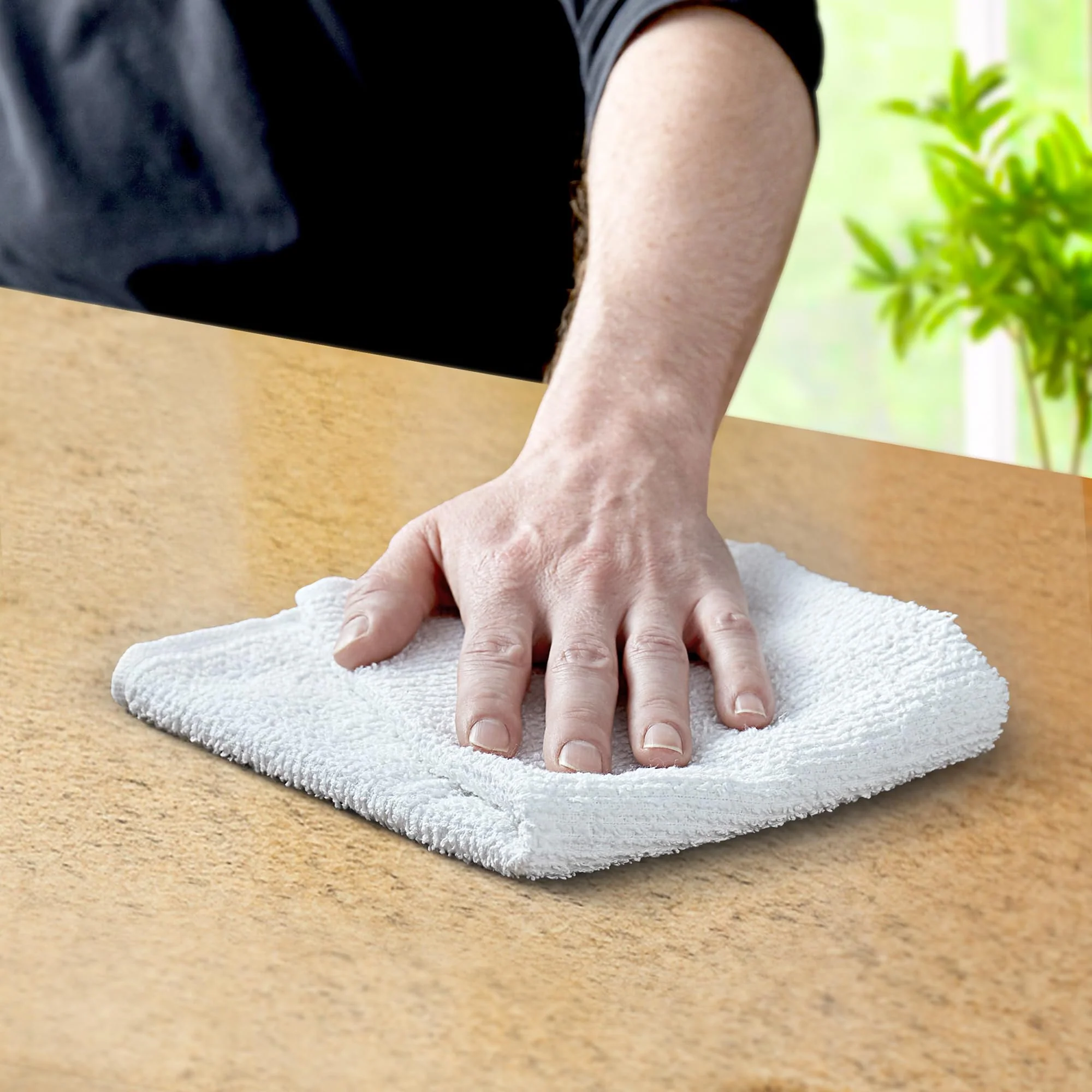 Avalon Towels Bar Towels (Pack of 36) Size 14x17 Inches – 100% Cotton, Absorbent and Reusable Cleaning Rags, Multipurpose Cleaning Towels, Terry Cloth Rags, Durable Shop Rags (White) - Image 8