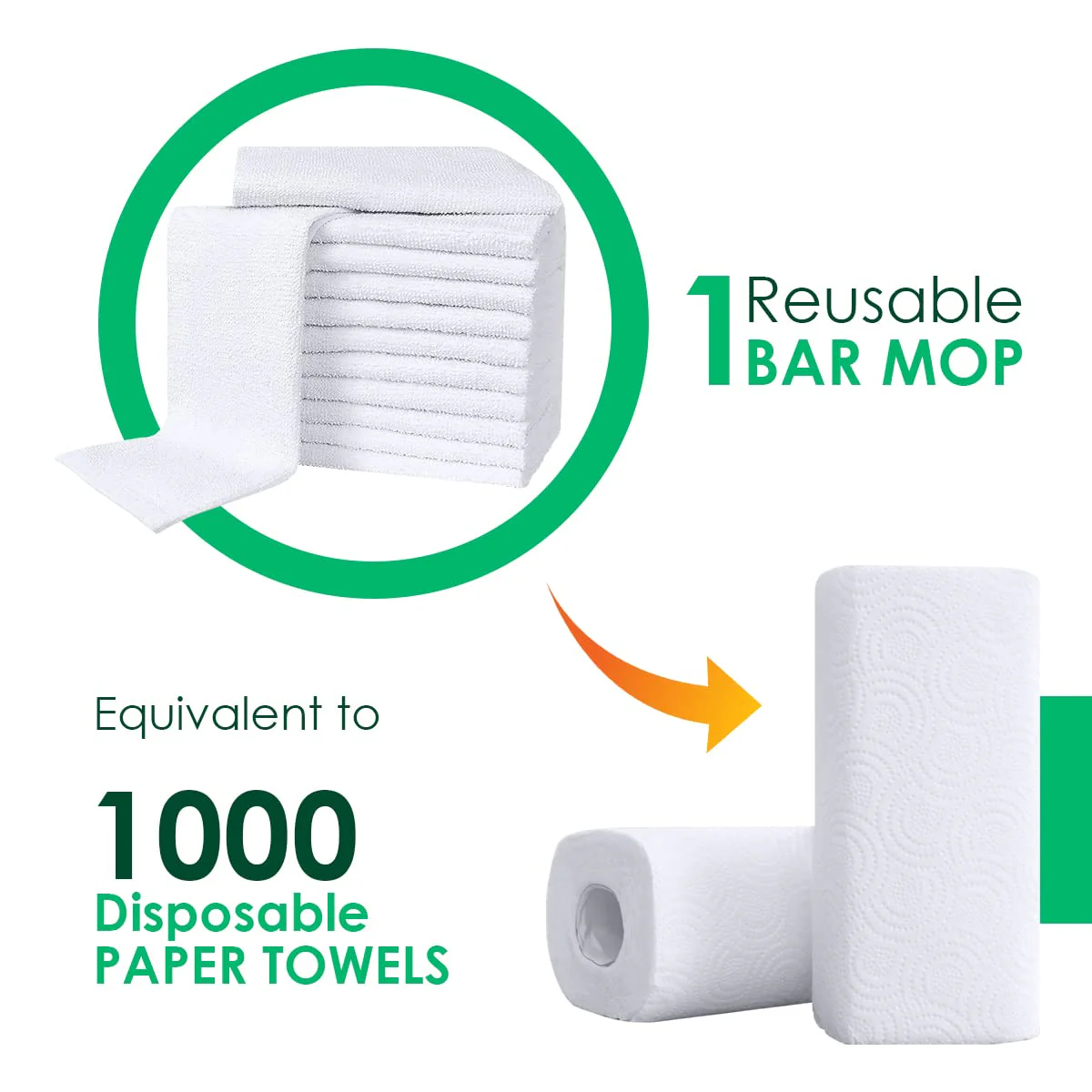 Avalon Towels Bar Towels (Pack of 36) Size 14x17 Inches – 100% Cotton, Absorbent and Reusable Cleaning Rags, Multipurpose Cleaning Towels, Terry Cloth Rags, Durable Shop Rags (White) - Image 9
