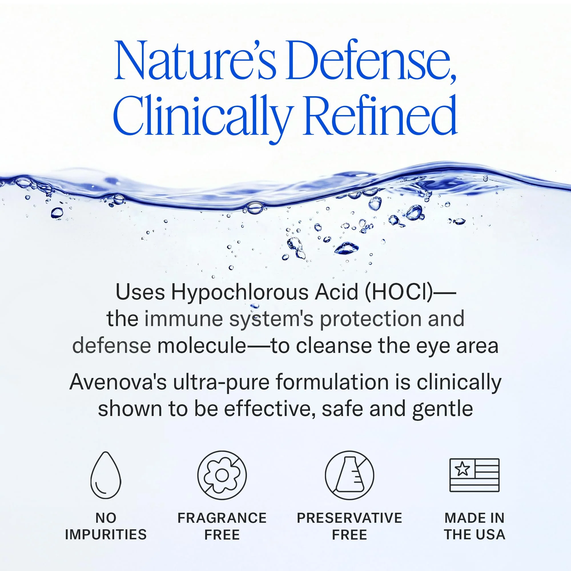 Avenova Eyelid and Eyelash Cleanser Spray - Gentle, Pure Hypochlorous Acid Spray for Eye Irritation - Daily Lash and Eyelid Cleanser - 3-Pack, 20ml Glass Bottle - Image 5