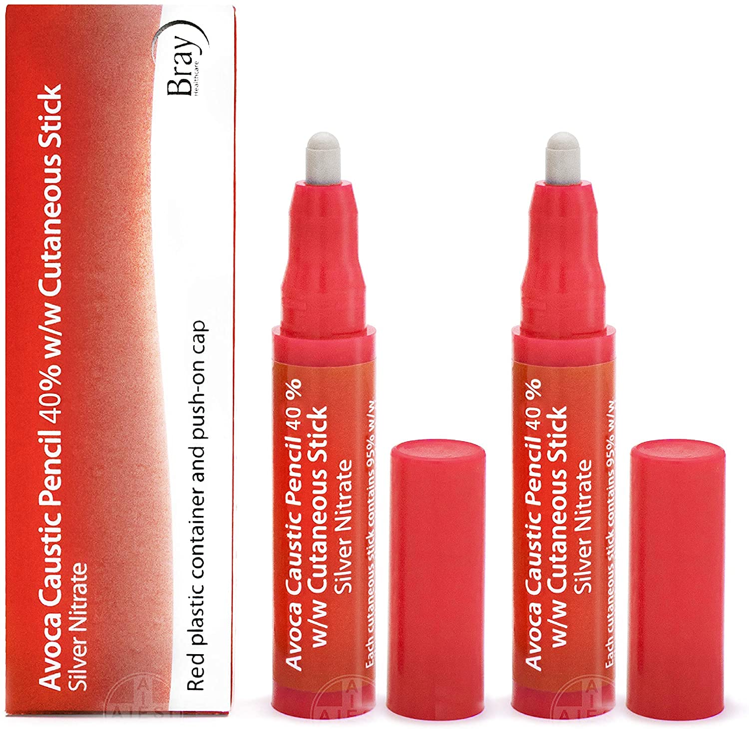 Avoca 40% Silver Caustic Pencil for Removal of Warts and Textiles 2 Pieces - Image 2