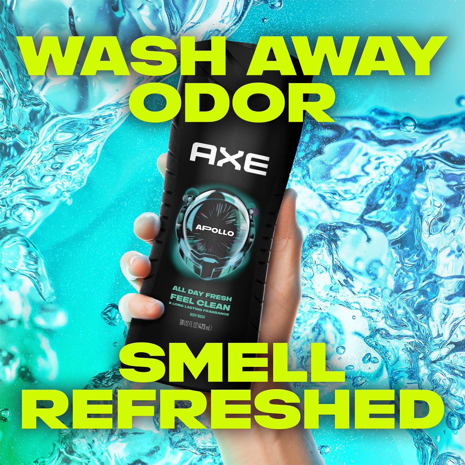 AXE Men's 3-in-1 Face, Body Wash & Shampoo Variety 5-Pack (Apollo, Dark Temptation, Black, Excite, Phoenix) 12 Hour Invigorating Scents, 16 Fl Oz Each - Image 7