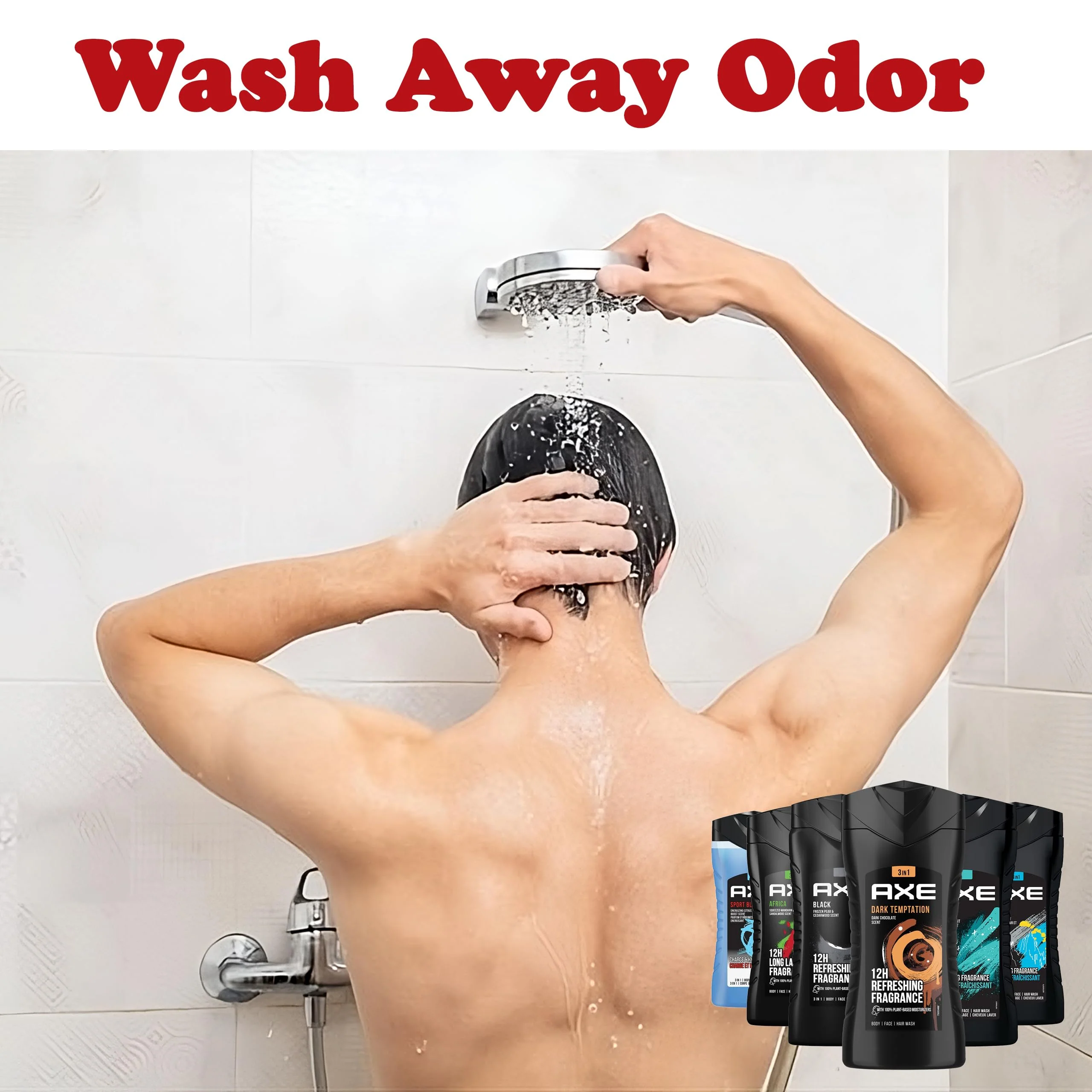 AXE Men's Body Wash Variety Set, 6 Pack, Assorted Scents, 3-in-1 Body, Face and Hair Wash, 8.5 Oz. Each - Image 5