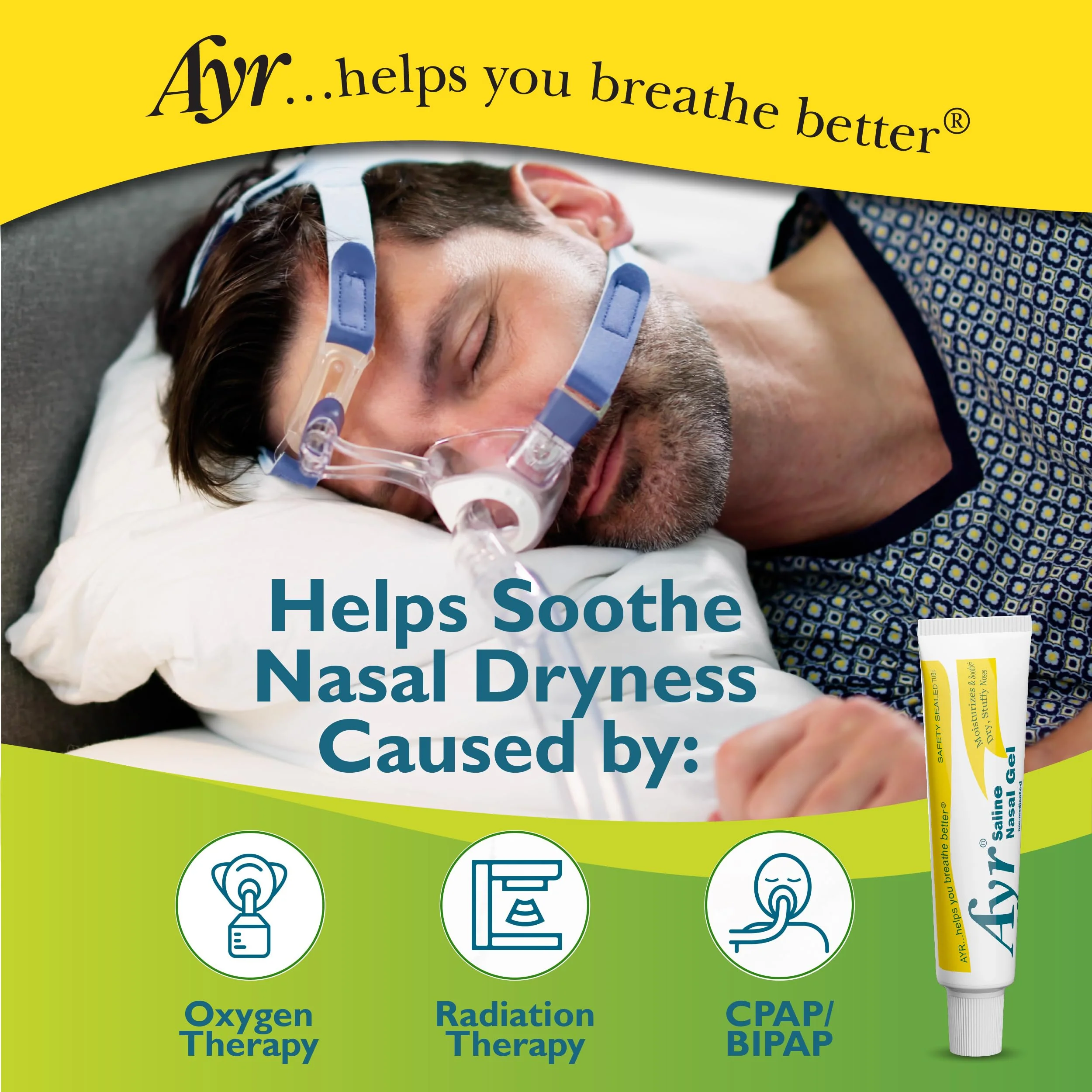 Ayr Saline Nasal Gel, With Soothing Aloe, 0.5 Ounce Tube (Pack of 1) - Image 4