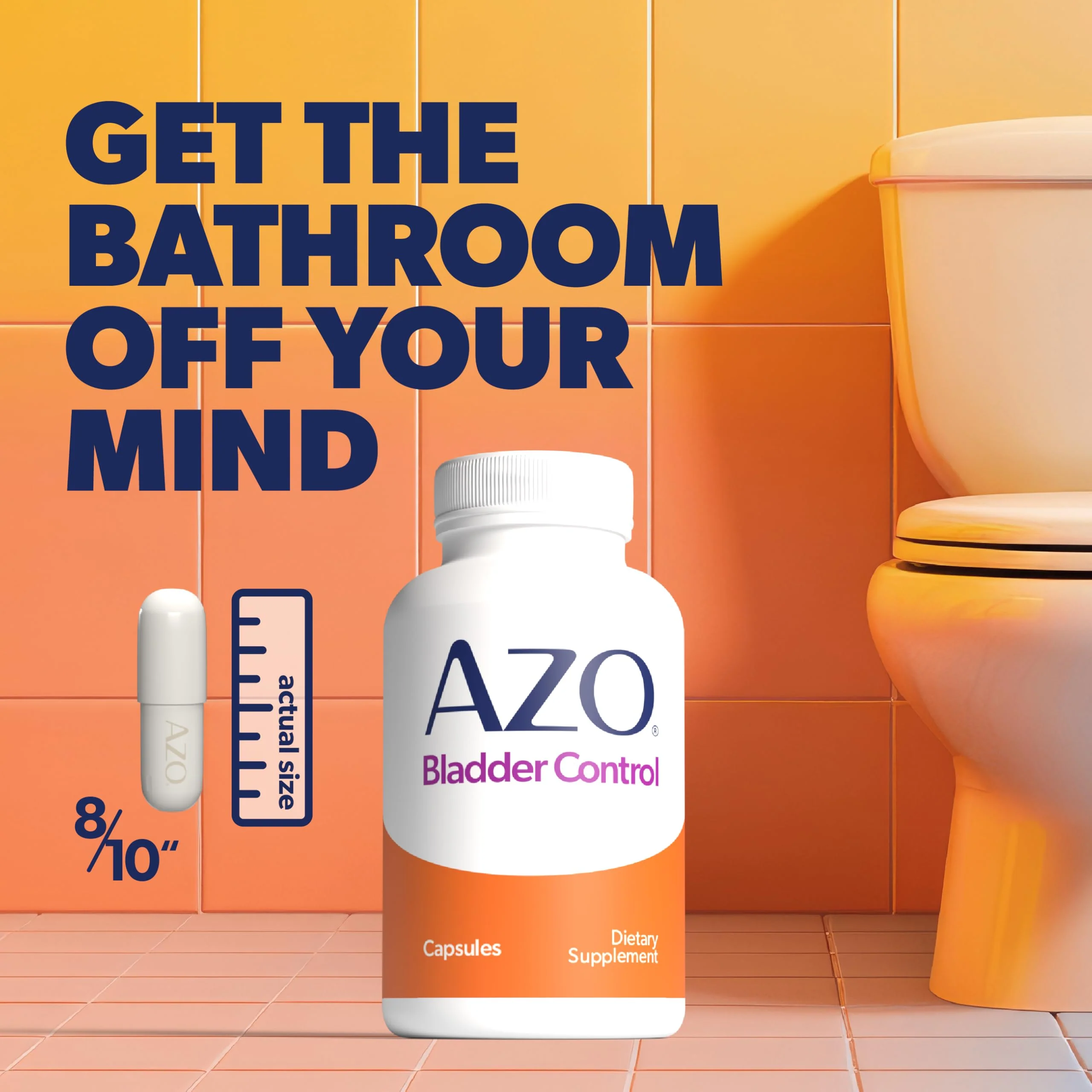 AZO Bladder Control with Go-Less Daily Supplement | Helps Reduce Occasional Urgency, leakage due to laughing, sneezing and exercise††† | 72 Capsules - Image 7
