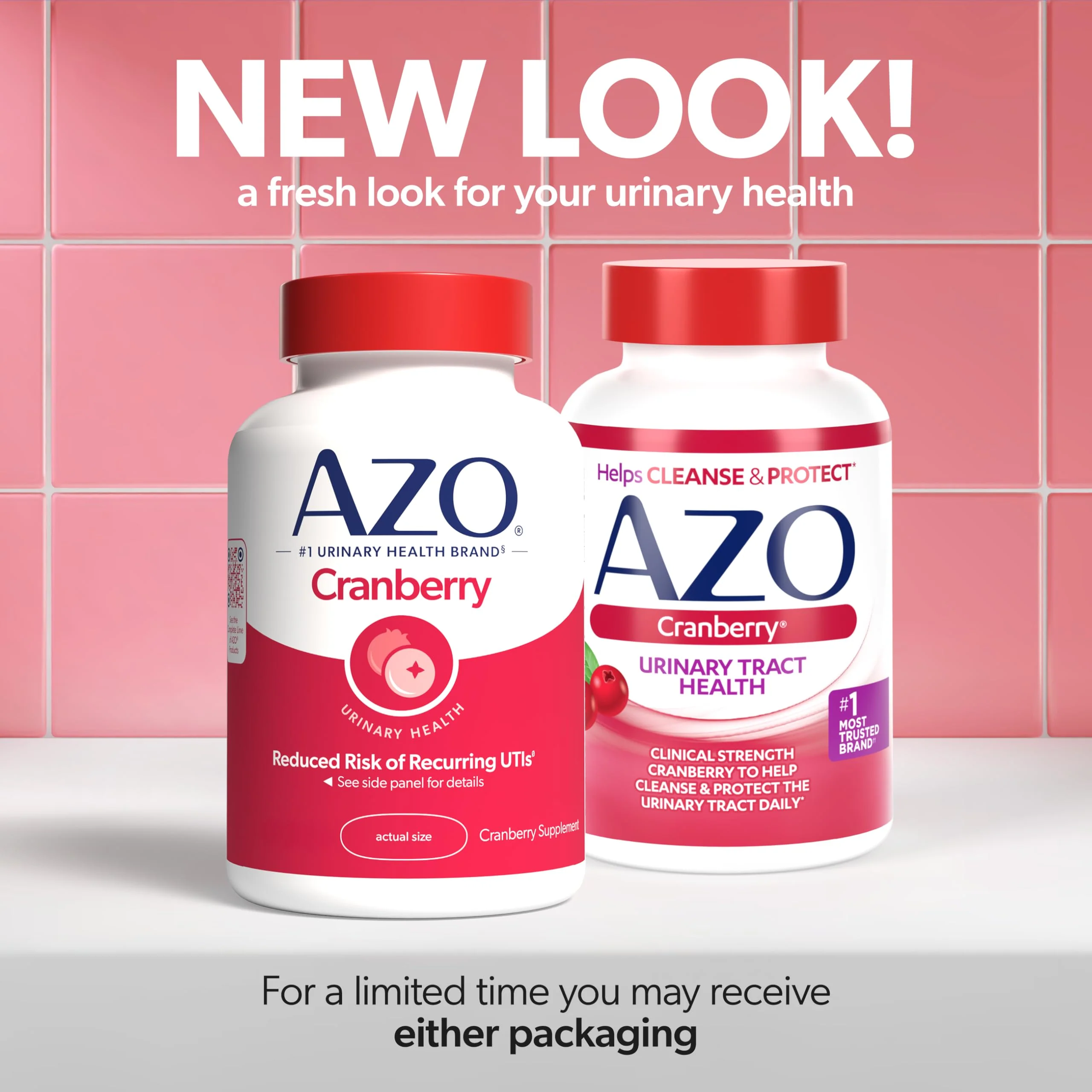 AZO Cranberry Supplement, Made with Concentrated Whole Fruit Cranberry Powder to Help Cleanse and Protect the Urinary Tract*, Sugar Free Cranberry Pills, Non-GMO, 100 Softgels - Image 2