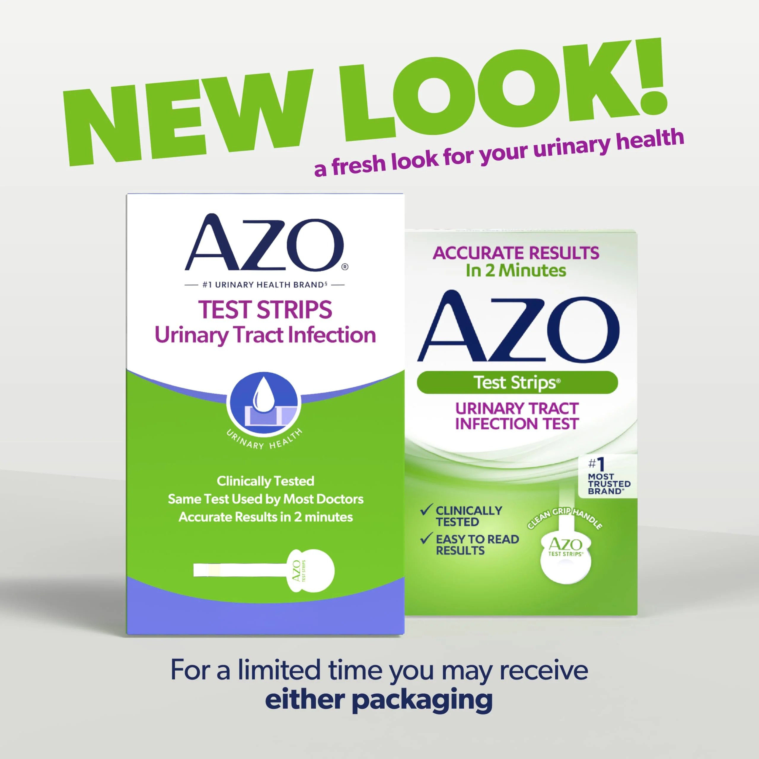 AZO Urinary Tract Infection (UTI) Test Strips, Accurate Results in 2 Minutes, Clinically Tested, Easy to Read Results, Clean Grip Handle, #1 Most Trusted Brand, 3 Count - Image 2