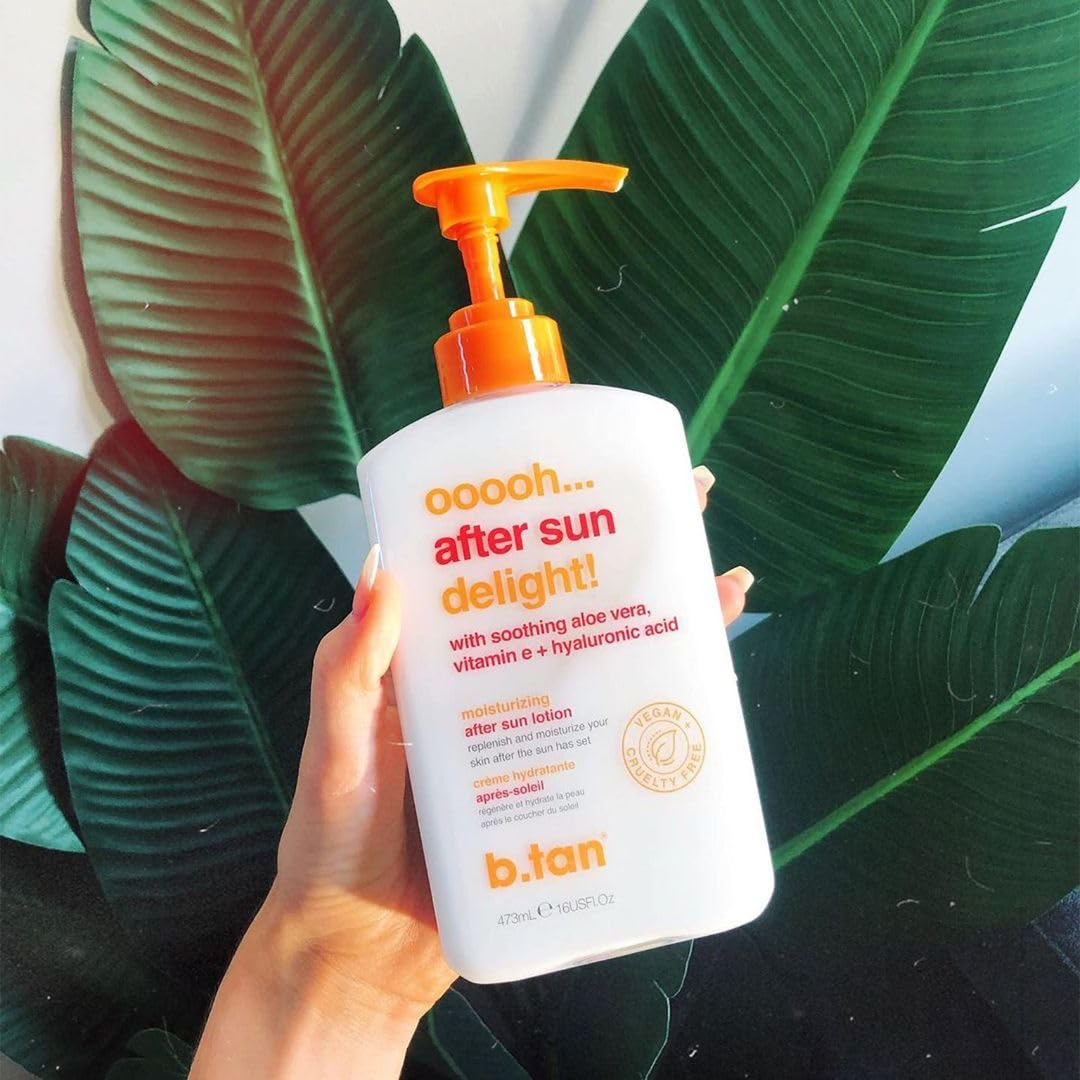 B.TAN After Sun Lotion | Ooooh Aftersun Delight - Aloe Vera & Hyaluronic Acid, Sun Burn Pure Skin Relief, Moisturizing, Soothing, Face & Body Cream, 16 Fl oz - Image 7