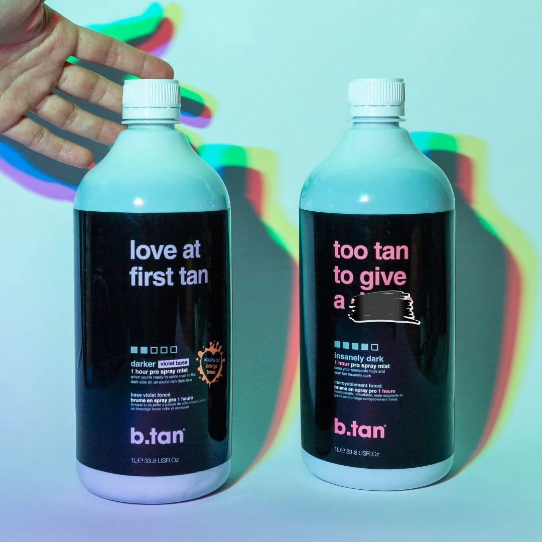b.tan Spray Tan Kit | At Home Spray Tanning Kit, Includes Spray Tan Machine, Tanning Applicator Mitt, 8 Fl Oz Solution Mist - Image 9