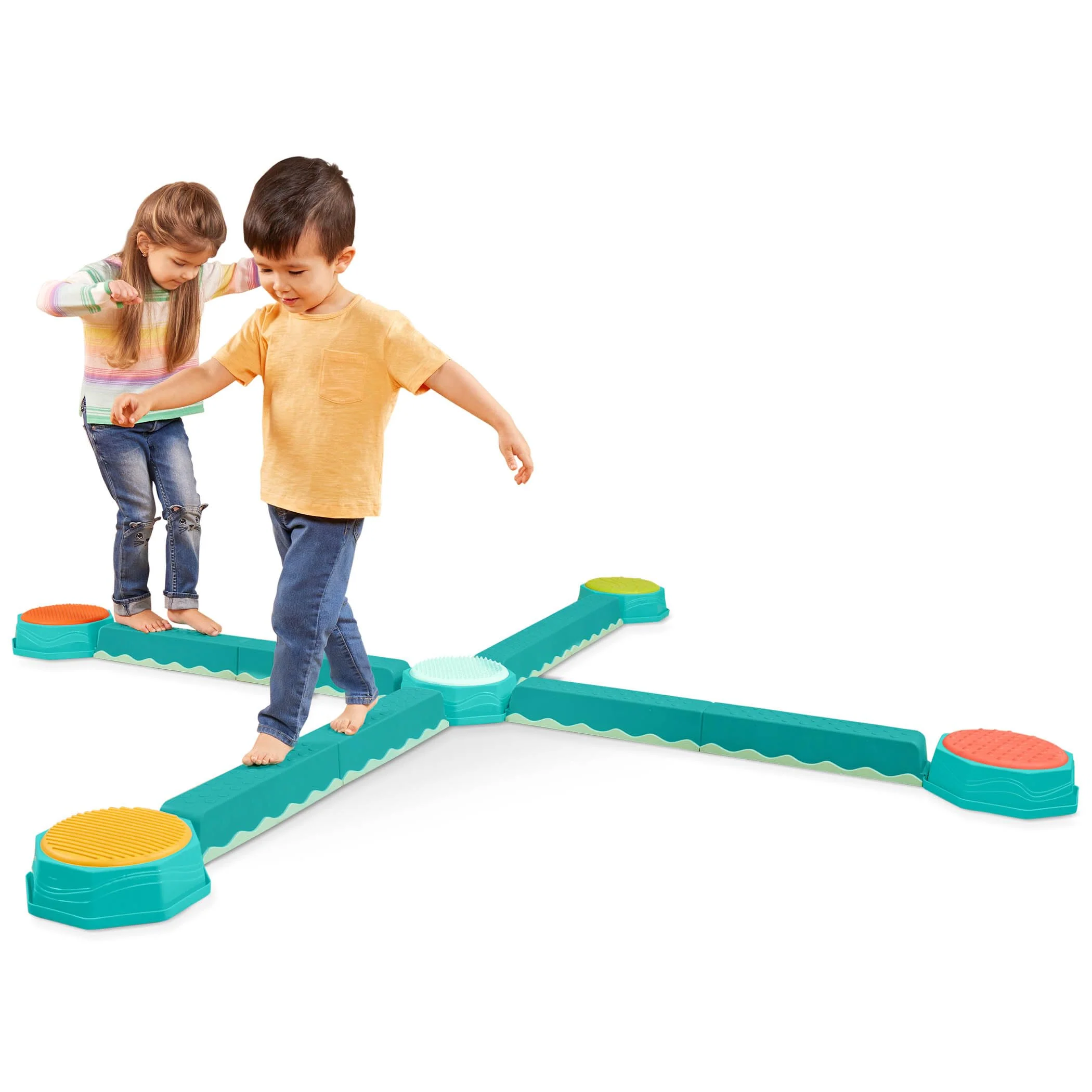 B. toys Battat Balancing Beams and Stepping Stones - 13 Pieces - Image 2